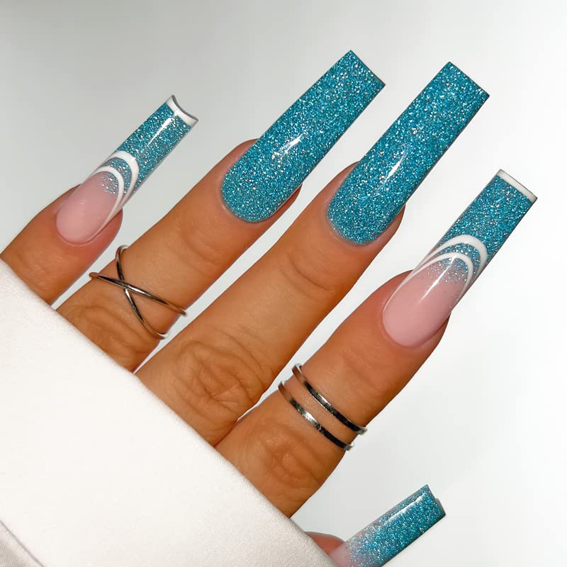 Kiara Sky Diamond FX Acrylic - Reflective Glitter Acrylic Powder For Nails - You Blue It