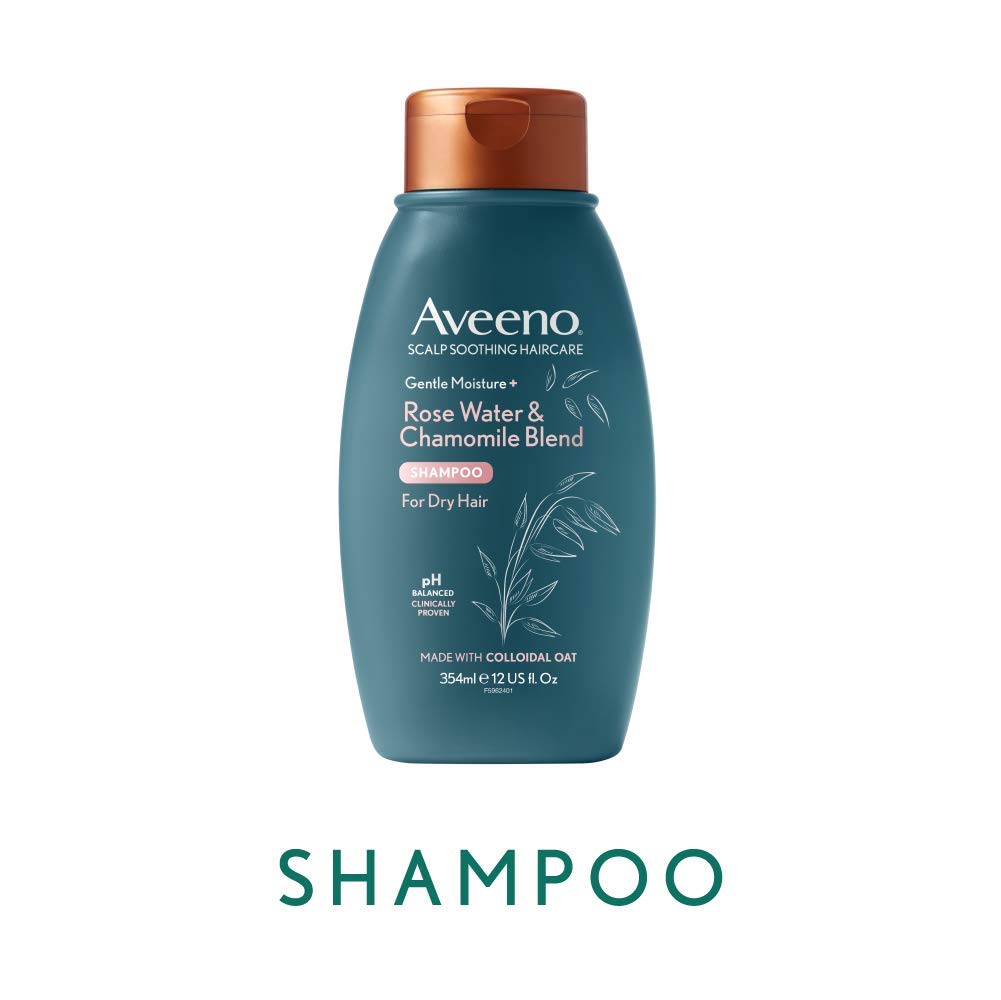 Aveeno Itchy Scalp Shampoo With Rosewater & Chamomile For Dry Hair And Scalp 354Ml