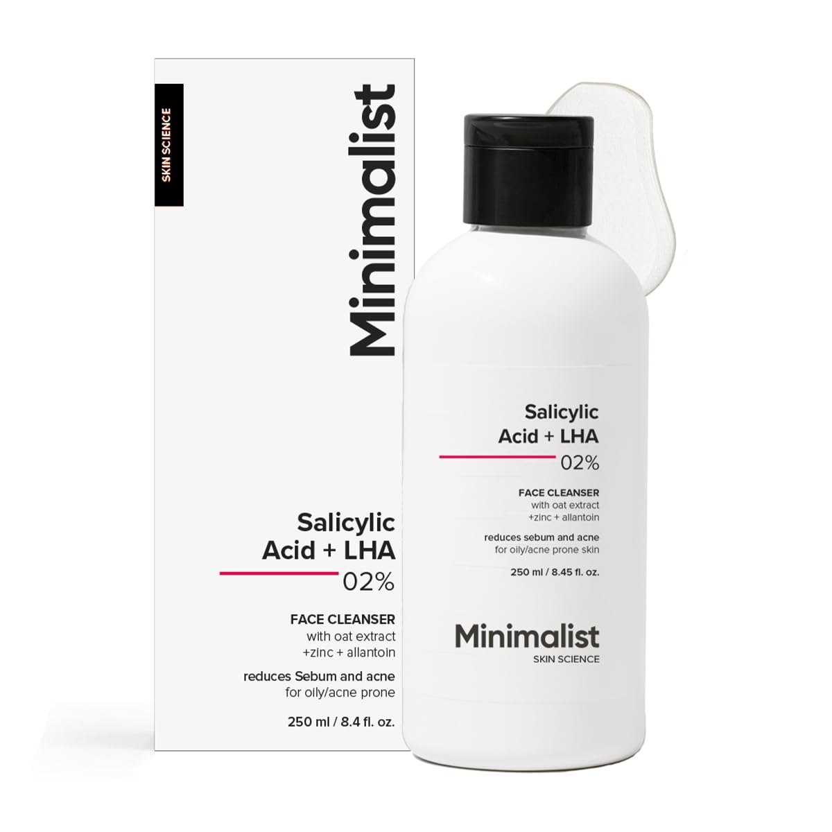 Minimalist Anti-Acne Salicylic Acid 2% Face Wash For Oily & Acne Prone Skin | With Lha For Pore Cleansing, Oil Control & Sebum R
