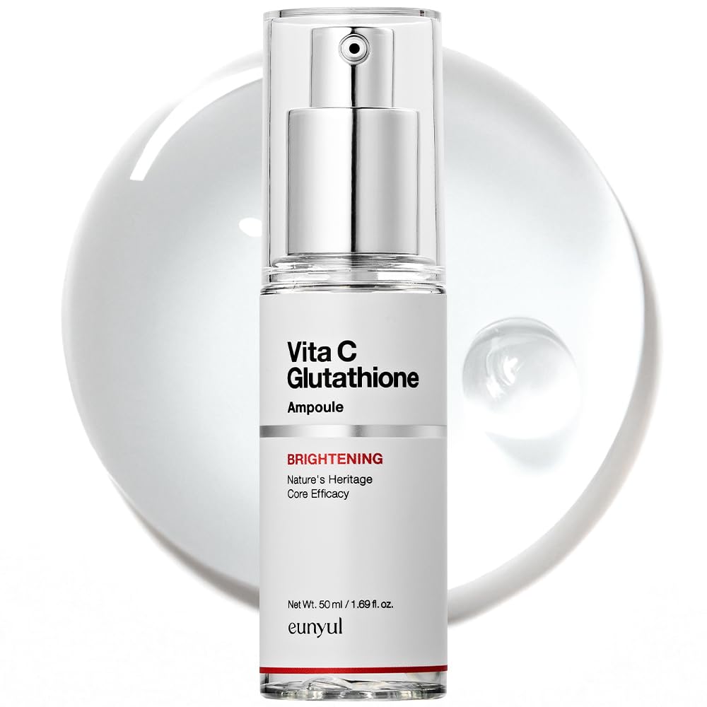 EUNYUL Vita C Glutathione Brightening Ampoule (1.69 fl. oz / 50ml) - Korean Brightening Serum for Dull Skin & Uneven Tone Care, 