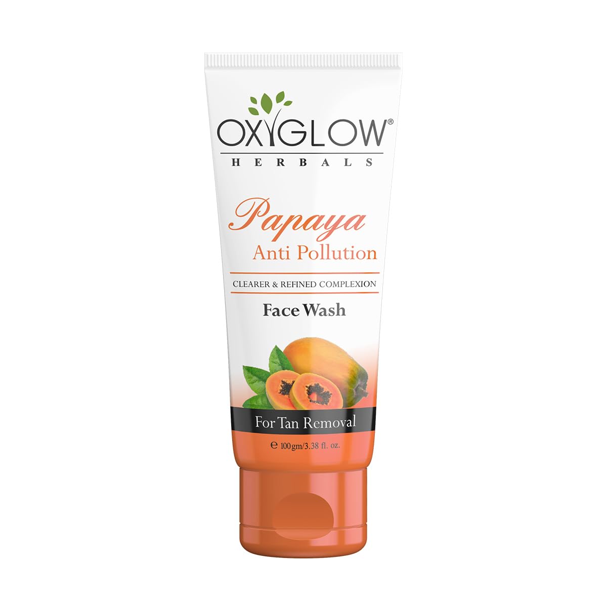 Oxyglow Herbals Papaya Anti Pollution Face Wash 100 Gm | Skin Brightening | Deep Cleansing AntiPollution Formula | Effective Ta