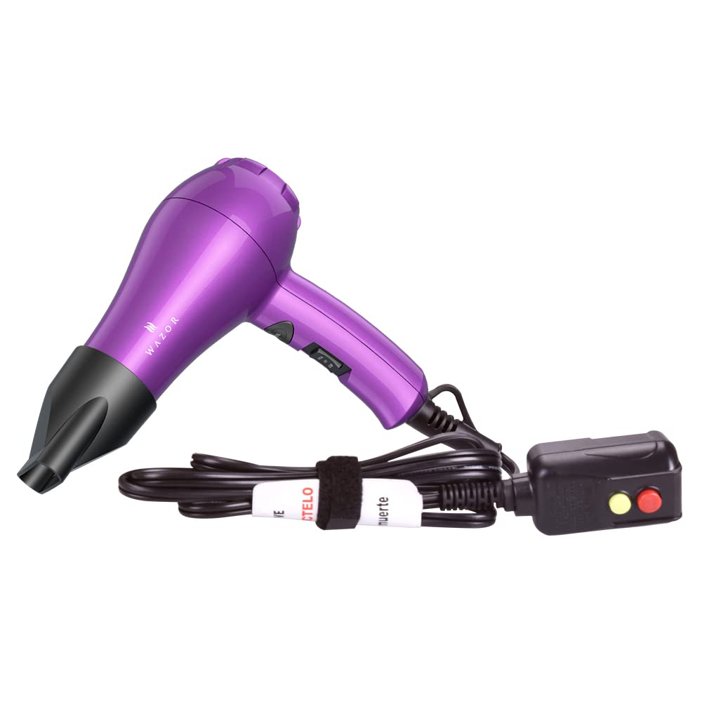 Mini Lightweight Hair Dryer For Pour Painting & Rv Compact Travel Blow Dryer For Kids 1000W Ionic Dryer With Concentrator, Cool
