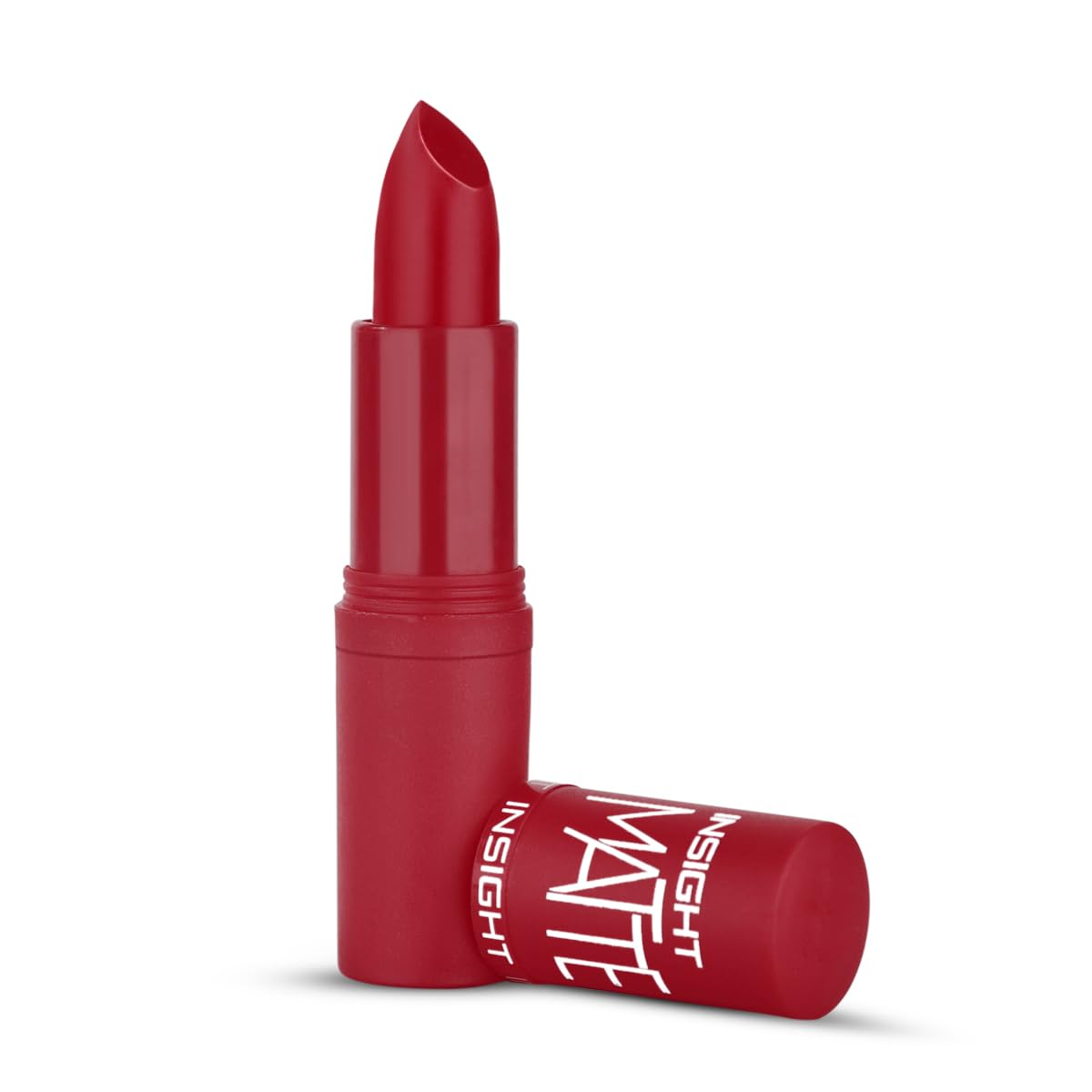 Insight Matte Lipstick | Ultra Creamy | Highly Pigmented Formula | Intense Color Payoff | Fade-Proof Lipstick | Selfie Red-4.2G