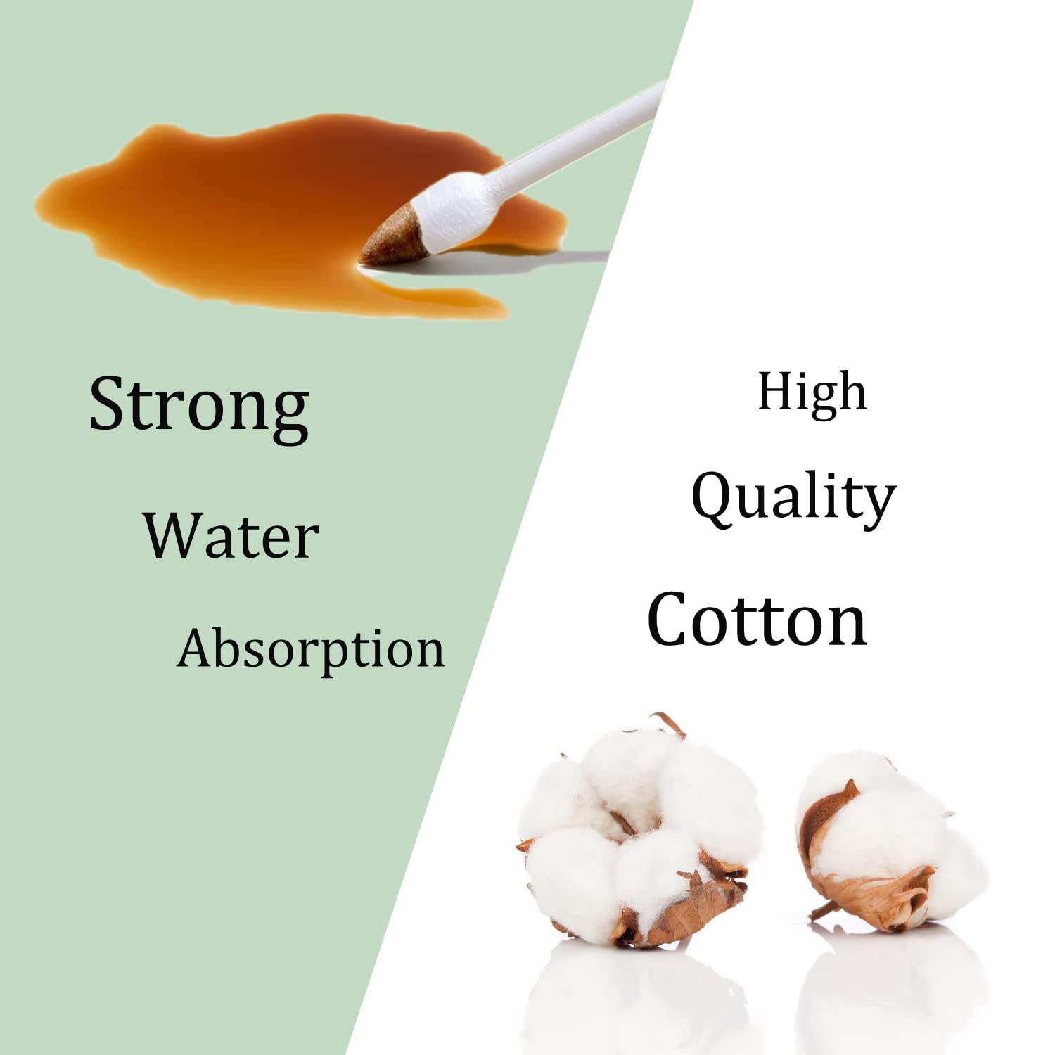 Double Precision Tips Cotton Swabs With Paper Stick, Pointed Cotton Buds For Makeup, 600Pcs