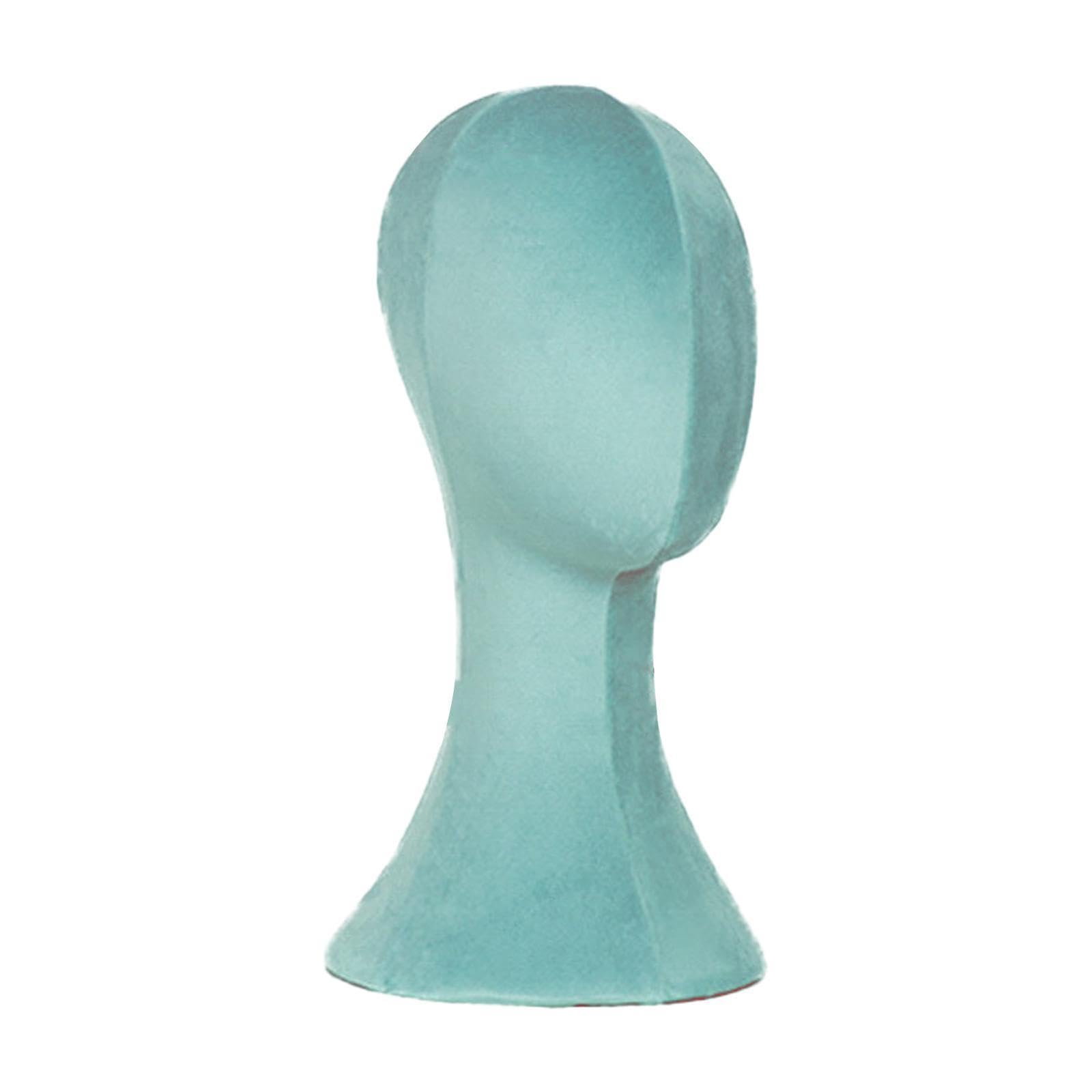 Heavenglow Wig Display Model Head Prop Multipurpose Head For Headband Cap Wig Light Green