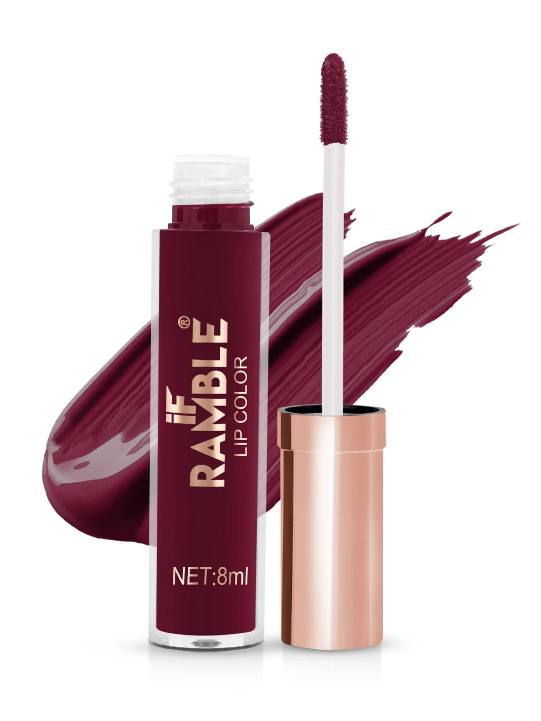 If Ramble Matte Quin Lip Color| Matte Texture|Long Wear |Smudge Proof |Waterproof6Ml (Mq Round222)