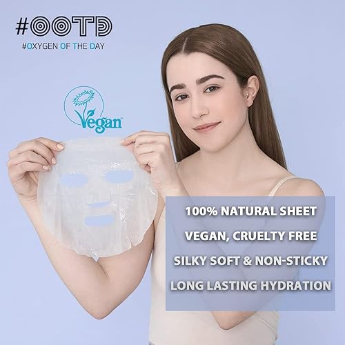 #OOTD Rejuvenating Retinol Sheet Mask, 10 Count, Vegan, Wrinkle Lifting, Plumping, Moisturizing, Retinol Serum Plumping Mask