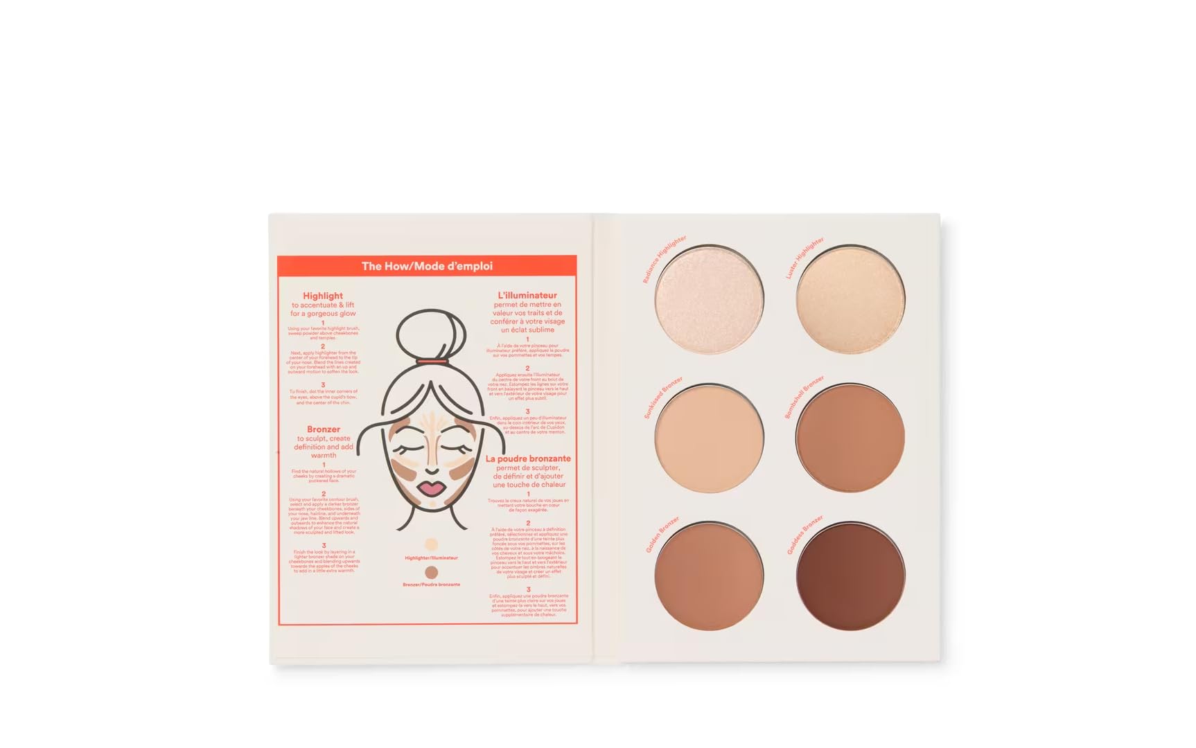 Ulta Beauty FACE CONTOUR KIT - Highlight & Contour Palette, Neutral Brown/Tan, 1 Count