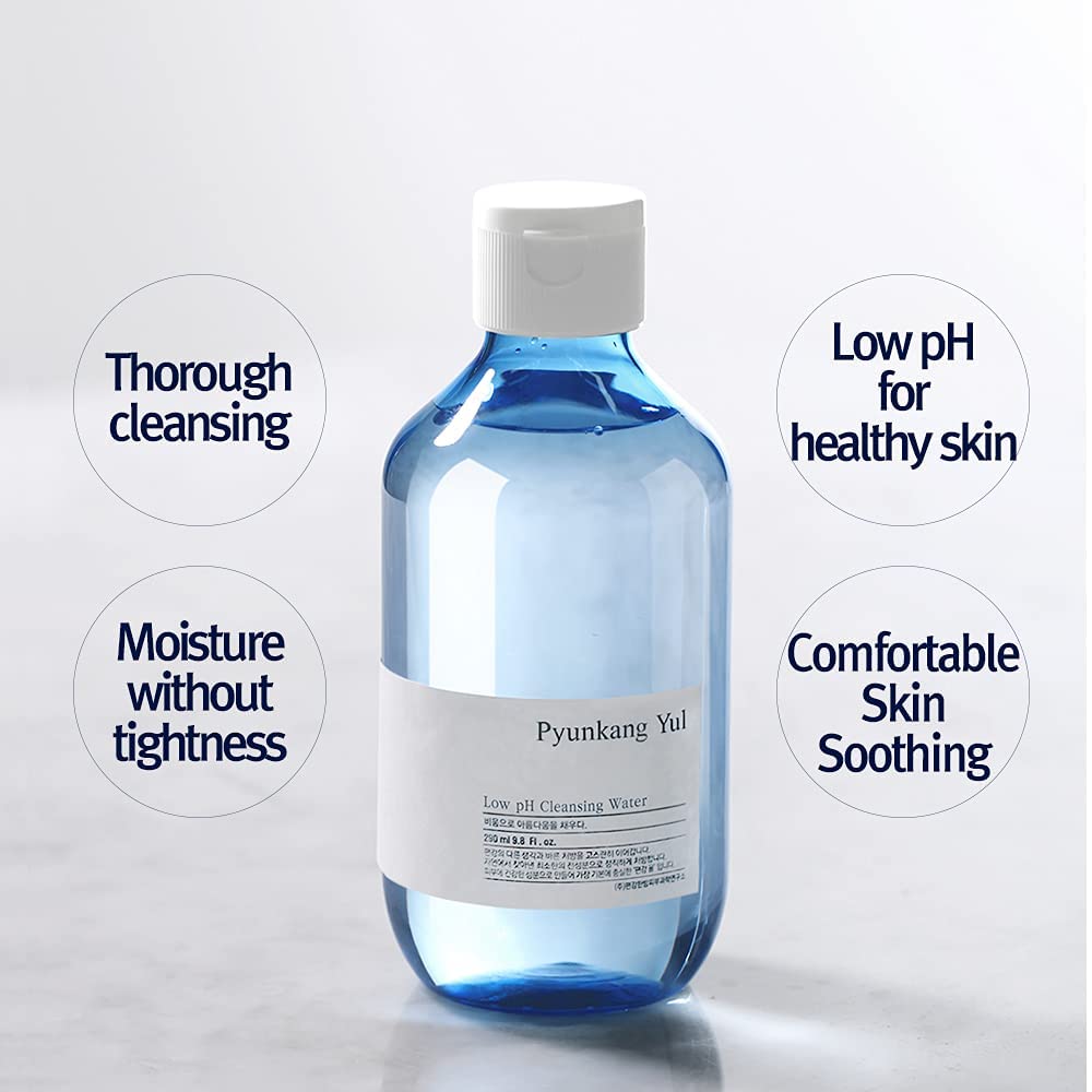 Pky Low Ph Facial Cleansing Washes(Water Type)Makeup Remover Face Cleanser With Witch Hazel And Aha - Cica, Tea Tree Extract Nat