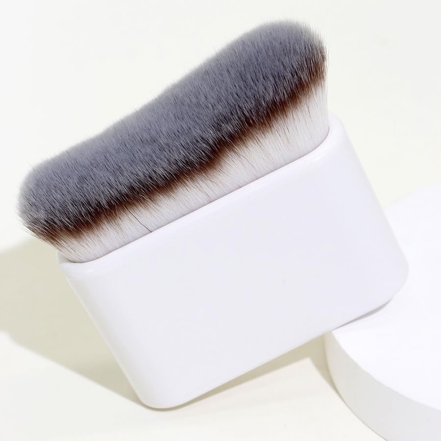 COSHINE Big Self Tanning Blend Brush, Professional Self Tanner, Kabuki, Powder, Foundation, Blusher, Shadow, Bronzer, Face and B