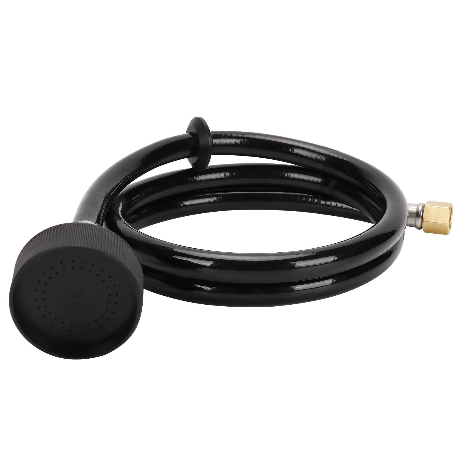 Lukloy Upc Certified Salon Shampoo Bowl Sprayer Head With Black Rubber Hose, Professional Salon Sink Replacement Part For Salon