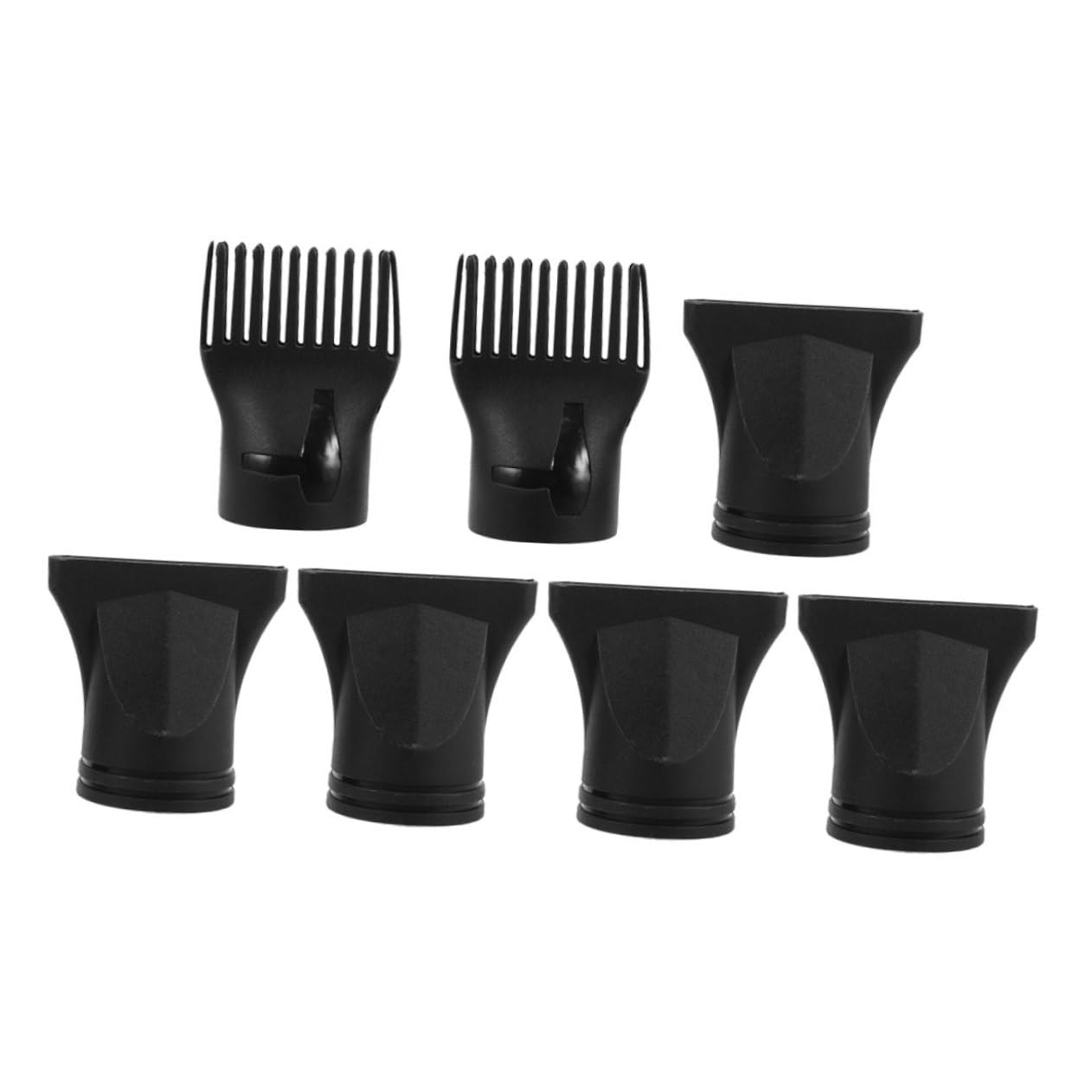 7pcs Universal Hair Dryer Nozzle Plastic Duckbill Styling Comb