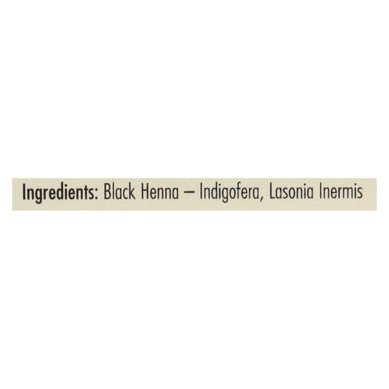 Rainbow Research Henna Hair Color & Conditioner - Black (Deep Ebony) 4 oz (113 grams) Jar