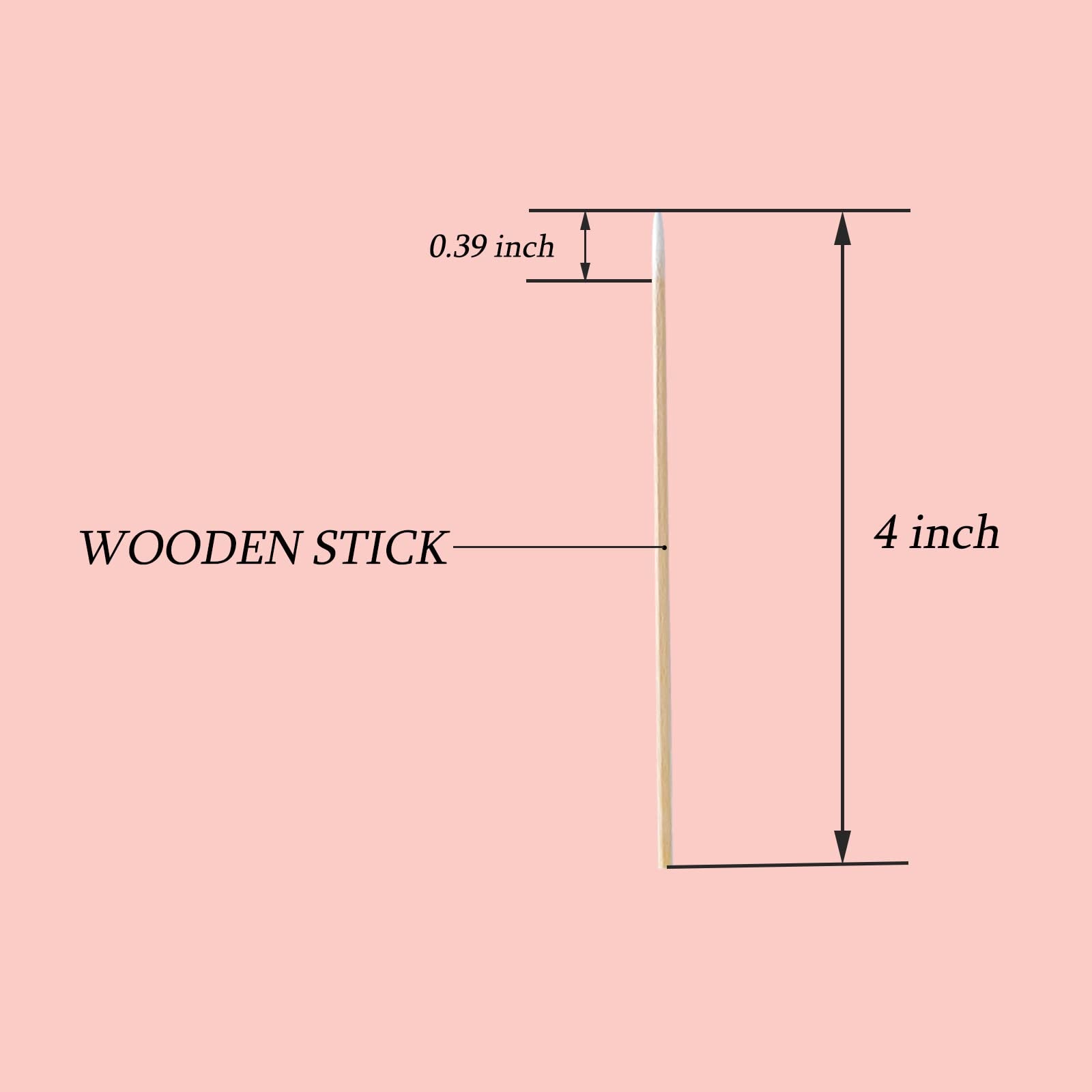 1600Pcs Microblading Cotton Swab,4 Inch Cotton Swabs Pointed Tip, Cotton Swabs With Wood Sticks, Cotton Tipped Applicator For Ma