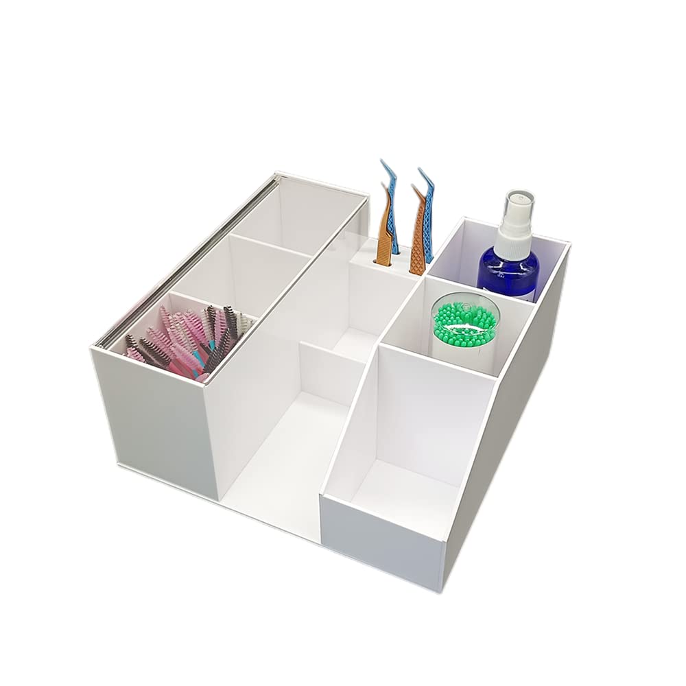 LIXIMMAZN Acrylic Large Capacity Makeup Organizer, Grafting Beauty Extension Supplies Lash Storage Display, Eyelash Storage Case