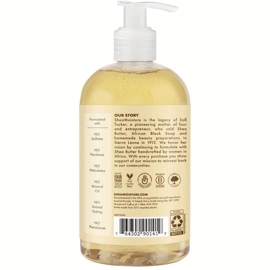 Shea Moisture Raw Shea Chamomile & Argan Oil Baby Wash & Shampoo, Gentle Cleansing, Frankincense & Myrrh, Calming & Comforting f