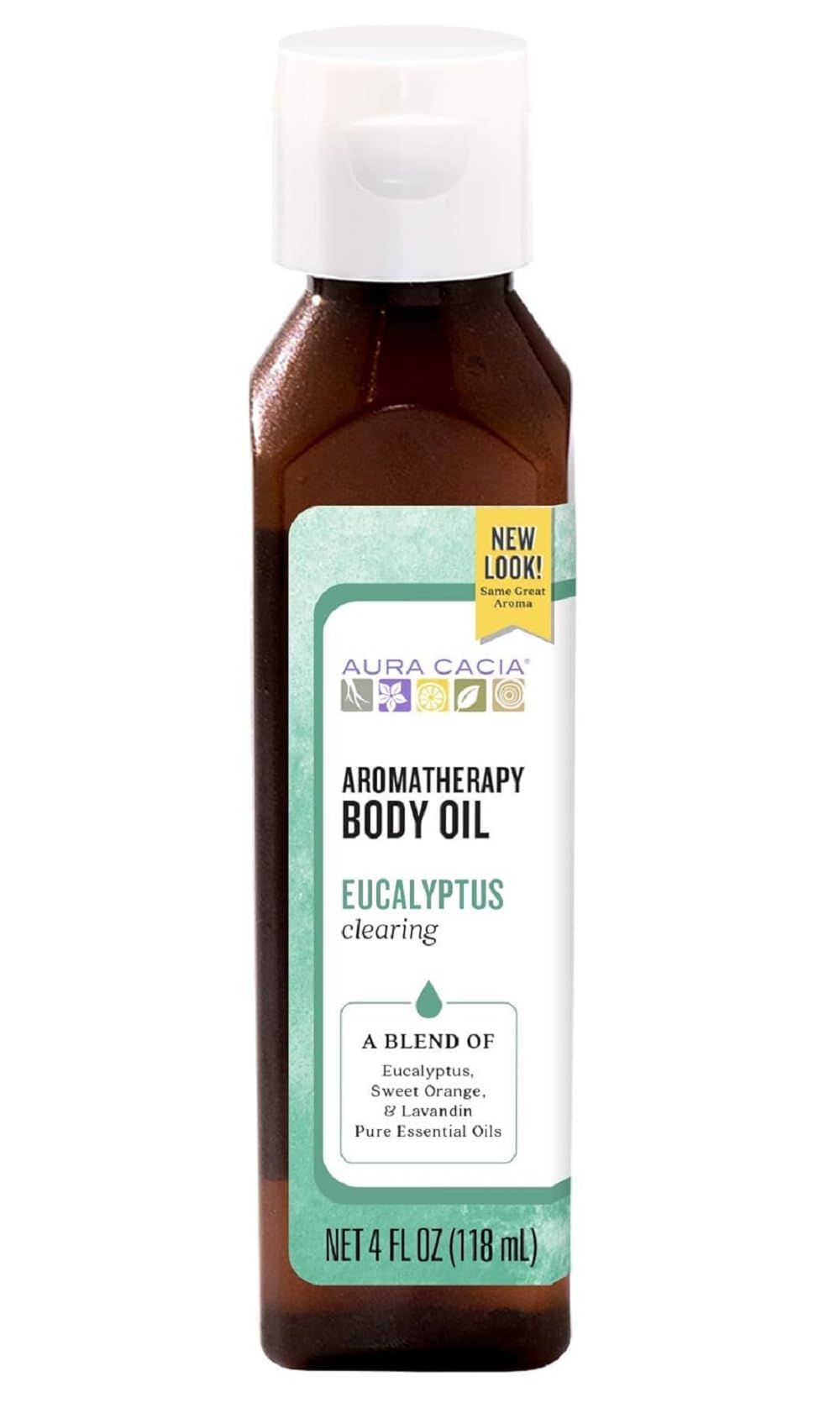 Aura Cacia Body Oil, Clearing Eucalyptus, 4 Fluid Ounce