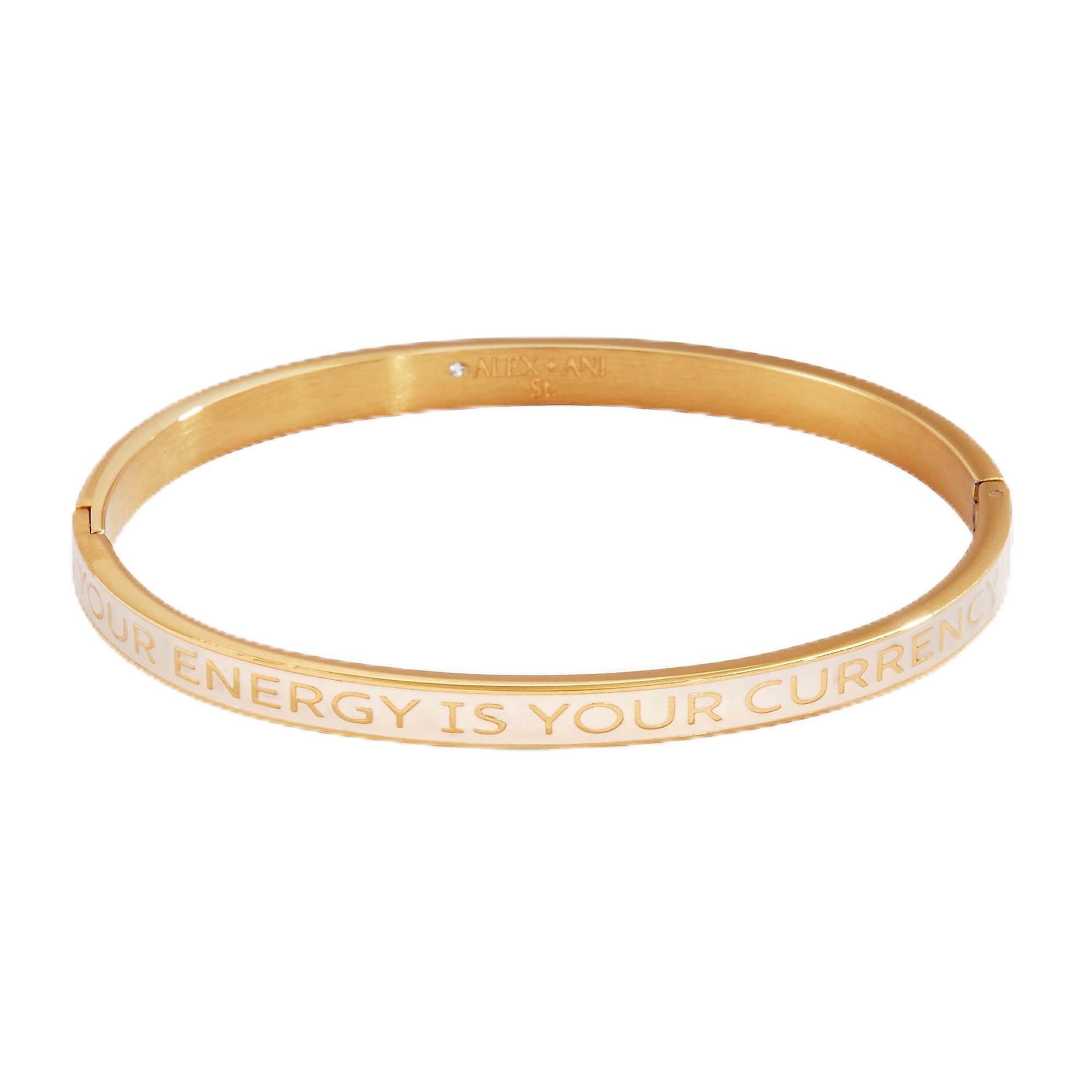 Alex and Ani Your Energy Is Your Currency Hinge Bangle