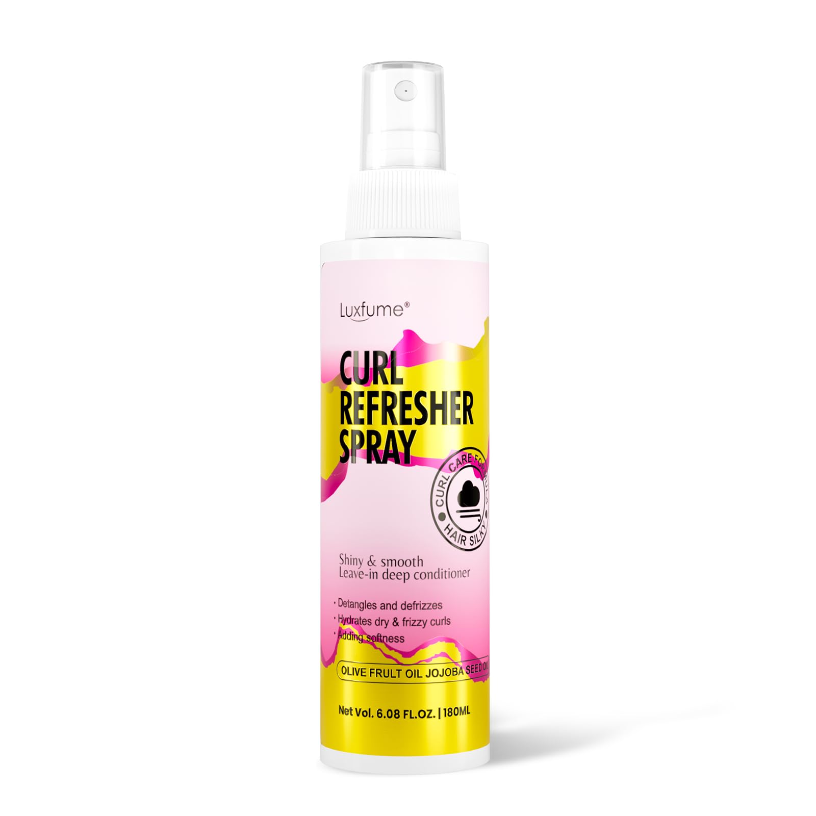 Luxfume Curl Refresher Spray  Frizz Control, Soft Shiny Curls, 180ml