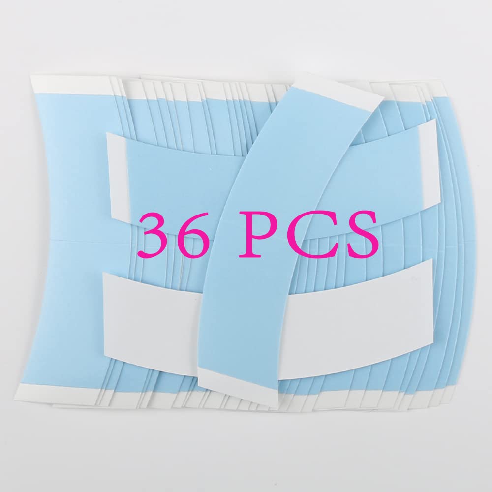 Jooler Tape In Extension Wig Tape 36Pcs Double Sided Waterproof Lace Wigs Adhesive Tape Strips For Lace Front Wig Toupee