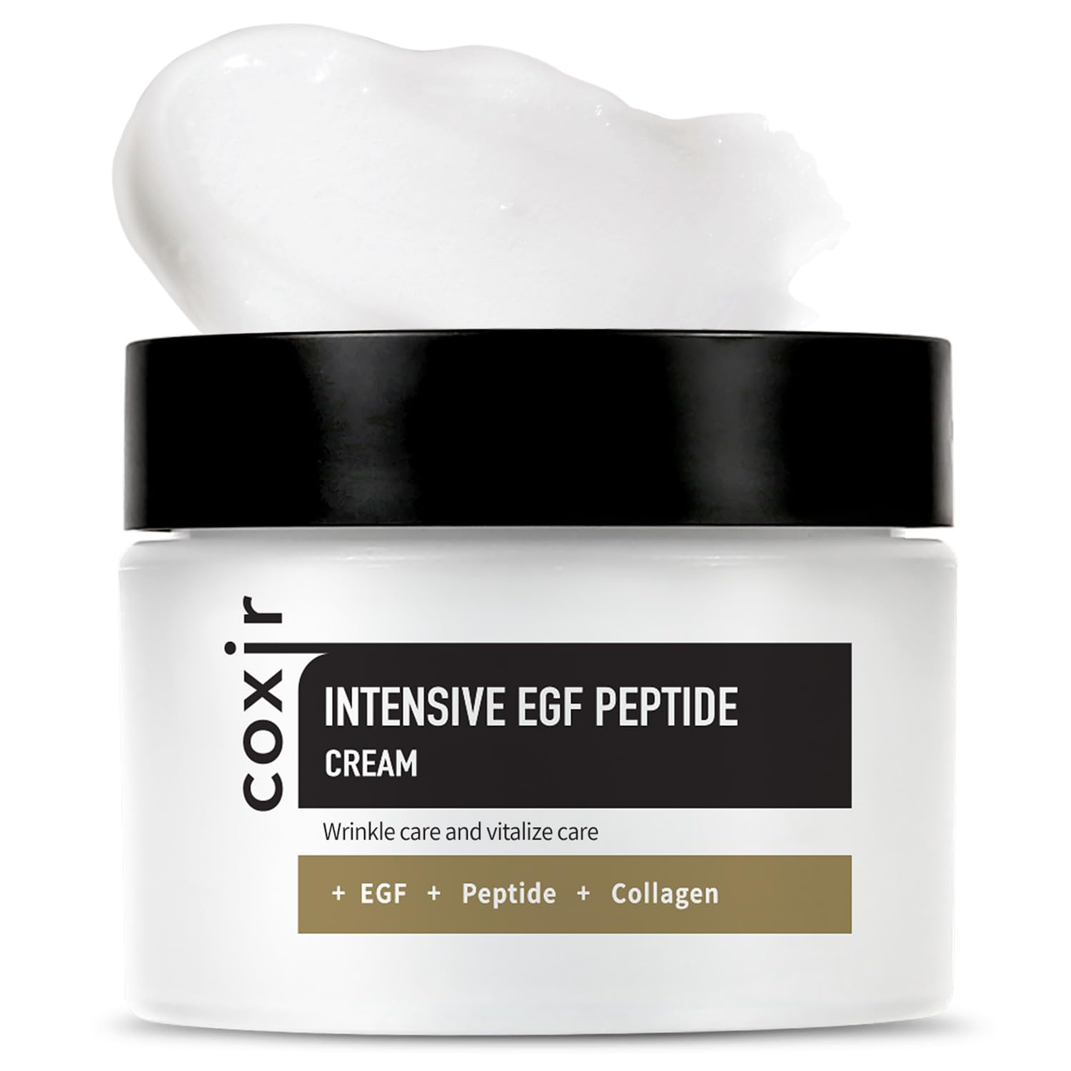 coxir INTENSIVE EGF PEPTIDE CREAM l Day&Night Firming Cream l EGF(Epidermal Growth Factor), Peptides, Niacinamide, Panthenol, Co