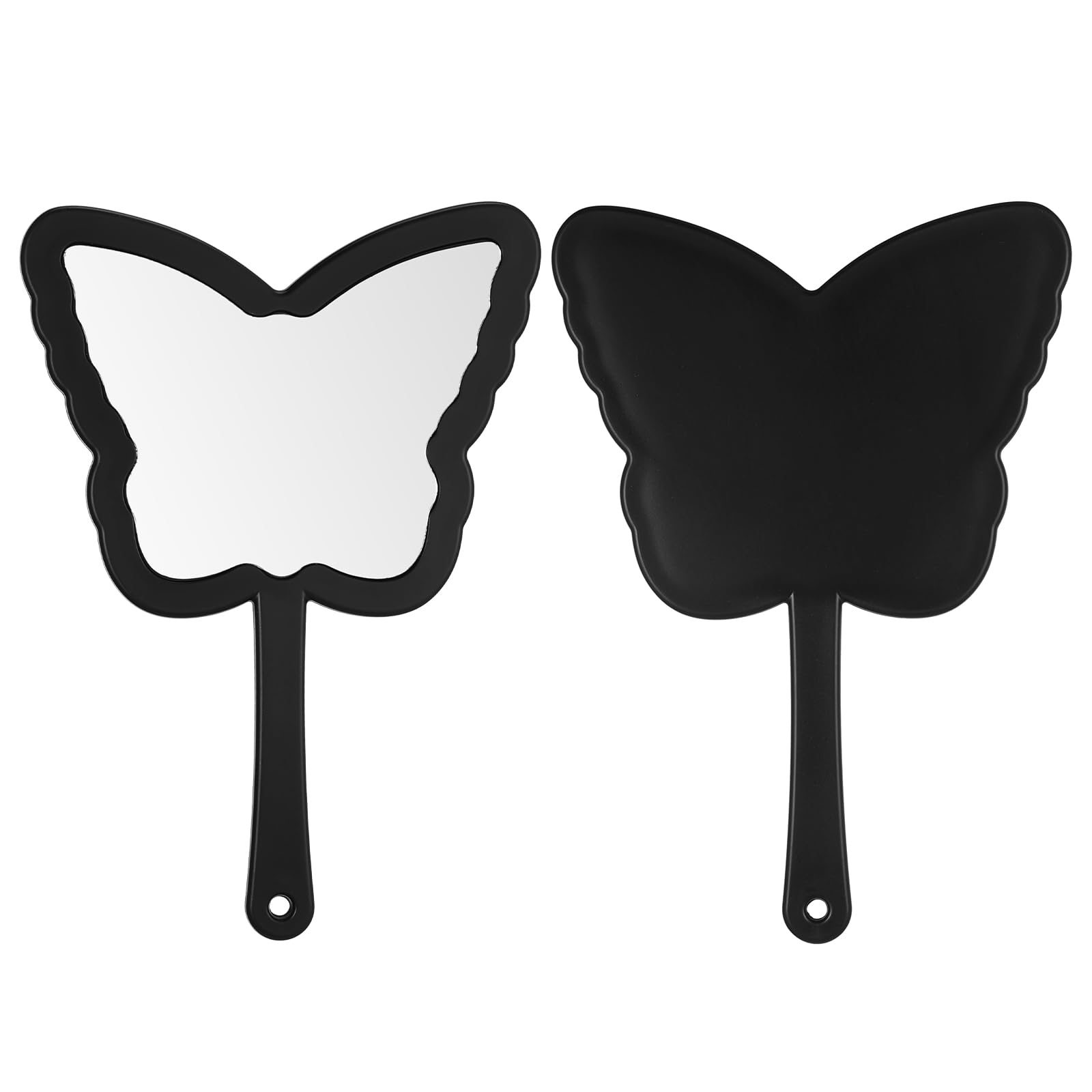 Gjinxi Butterfly-Shaped Handheld Mirrors, Cosmetic Hand Mirror with Handle Small Butterflies Mirrors Decorative Hand Held Mirror