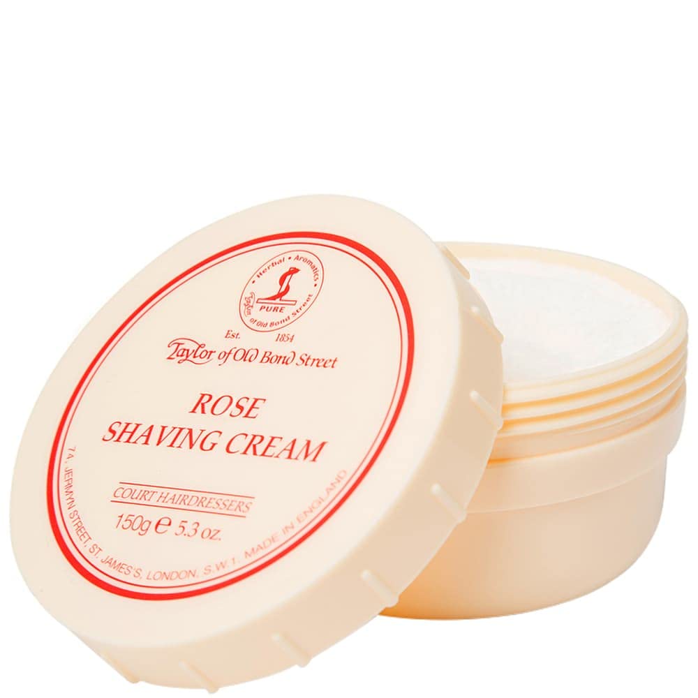 Taylor of Old Bond Street Rose Shaving cream Jar, 53-Ounce (01004)