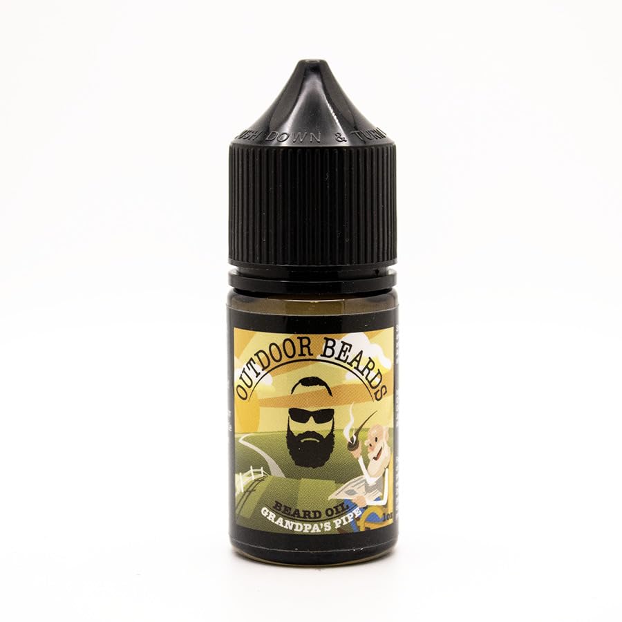 Outdoor Beards 1 oz Beard Oil | Infused Beard Oil to Support Beard Softness & Beard Growth | Naturally Scented Oil for Beard Car