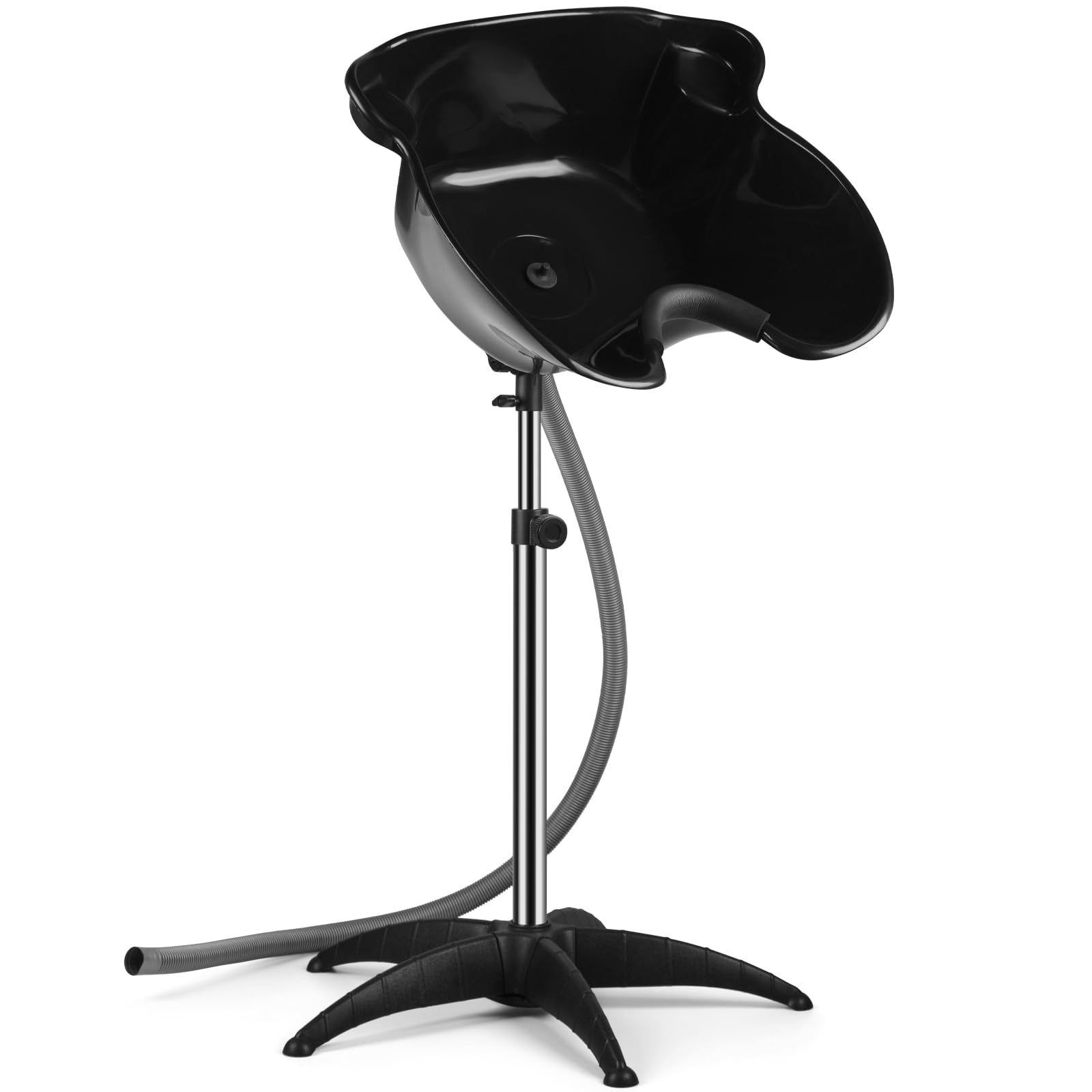 Portable Shampoo Bowl, Salon Deep Shampoo Basin Sink Hair With Drain Hose, Height & Angle Adjustable Washing Bowl For For Home S