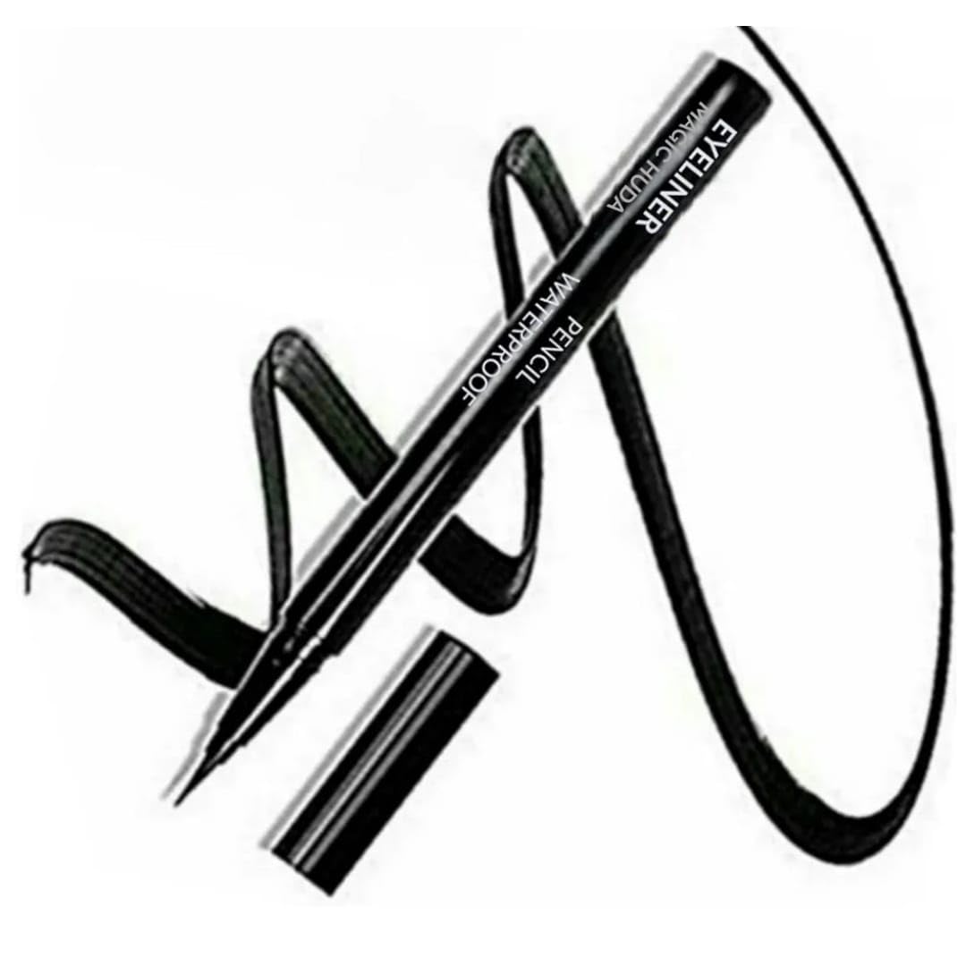 Magic Huda Waterproof Long Lasting Sketch Pen Eyeliner In Black Matte Finish (Pack Of 1)