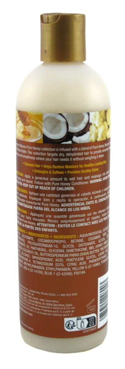 Creme Of Nature Pure Honey Shampoo 12 Ounce (Dry Defense) (355ml) (2 Pack)