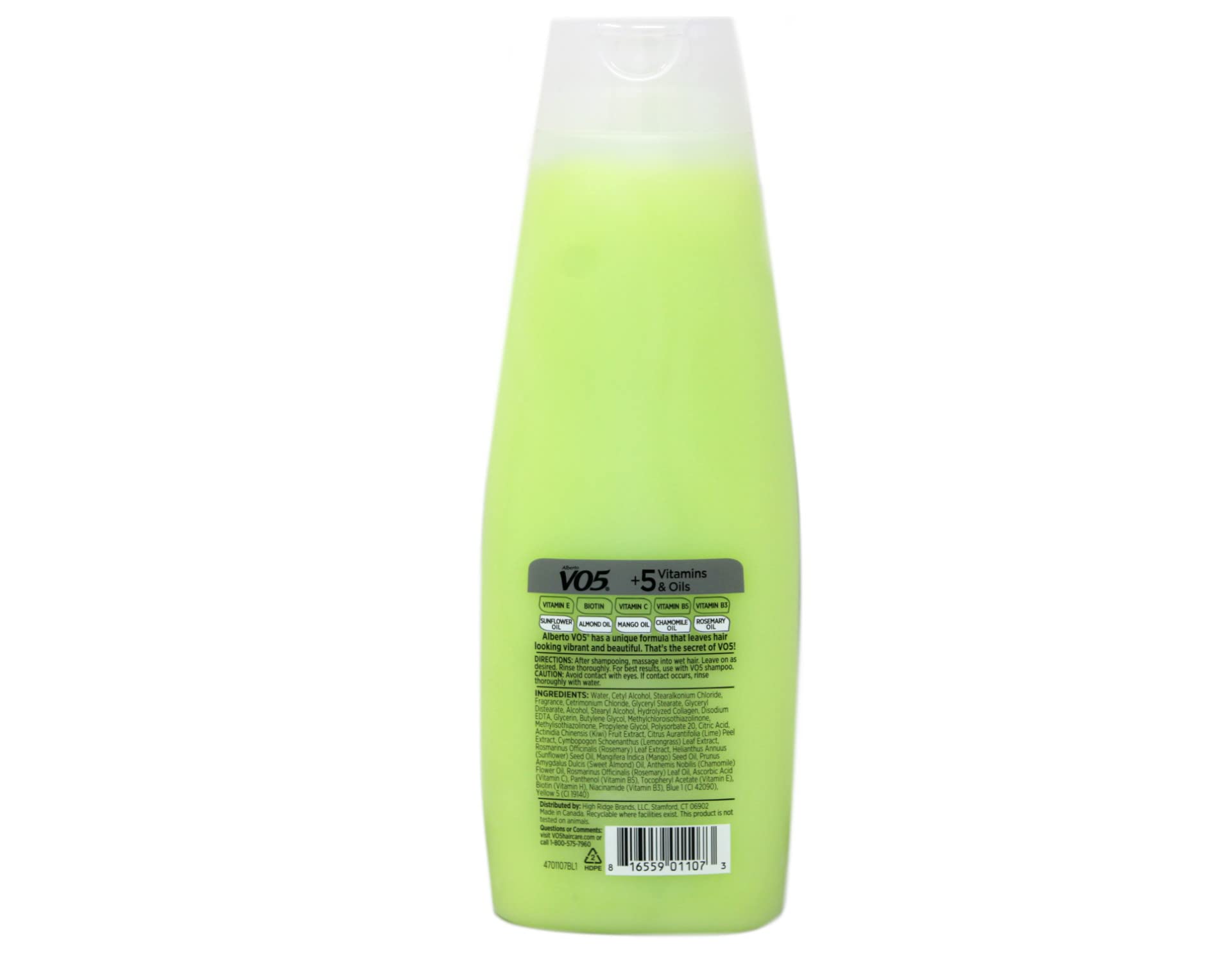 Herbal Escapes Kiwi Lime Squeeze Conditioner By Alberto Vo5, 15 Ounce