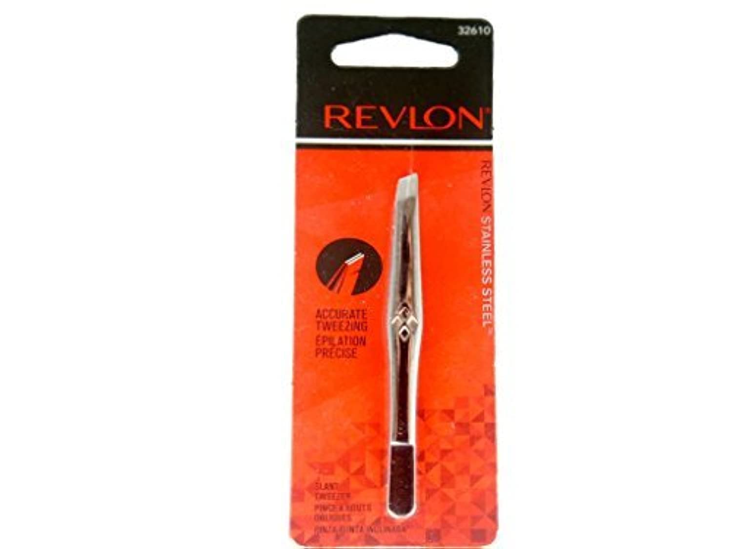 Revlon Stainless Steel Accurate Tweezing 1 Ea ( Pack Of 4 )