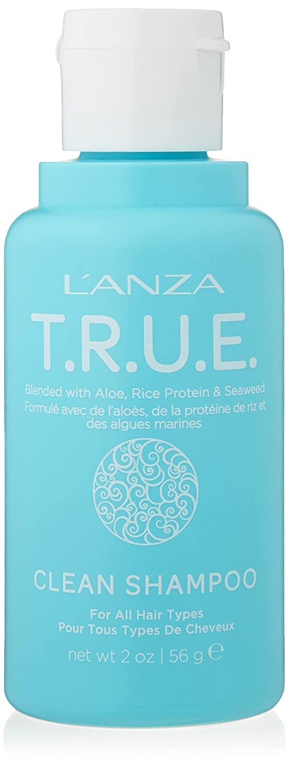 L'ANZA T.R.U.E. Clean Sustainable Shampoo - Rich with Aloe Vera and Rice Protein, Color Safe Daily Hair Care, Fragrance-Free, fo