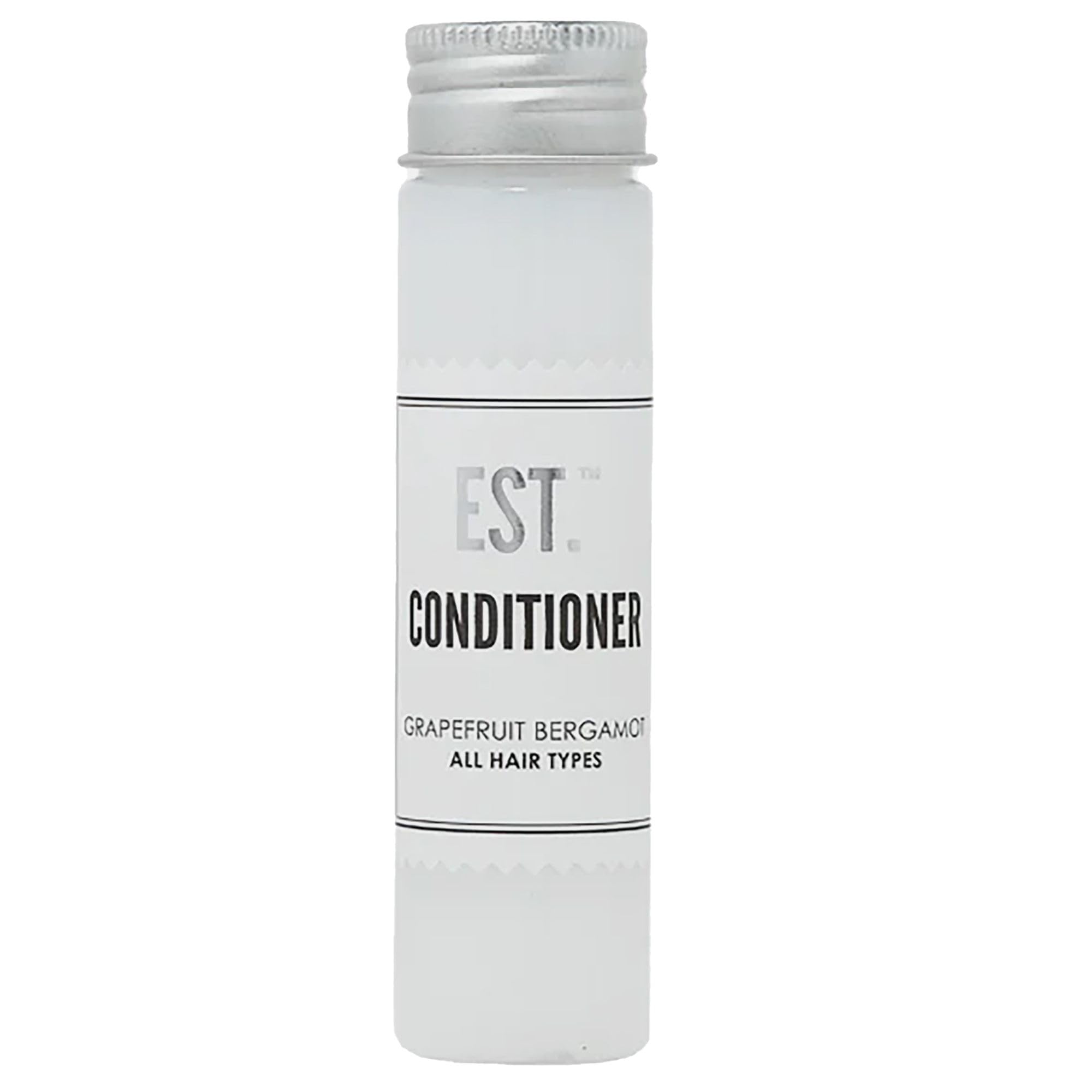 World Amenities EST. Conditioner with Grapefruit-Bergamot fragrance, Biodegradable/Recyclable Bottle with Screw Top, 1.41oz / 40
