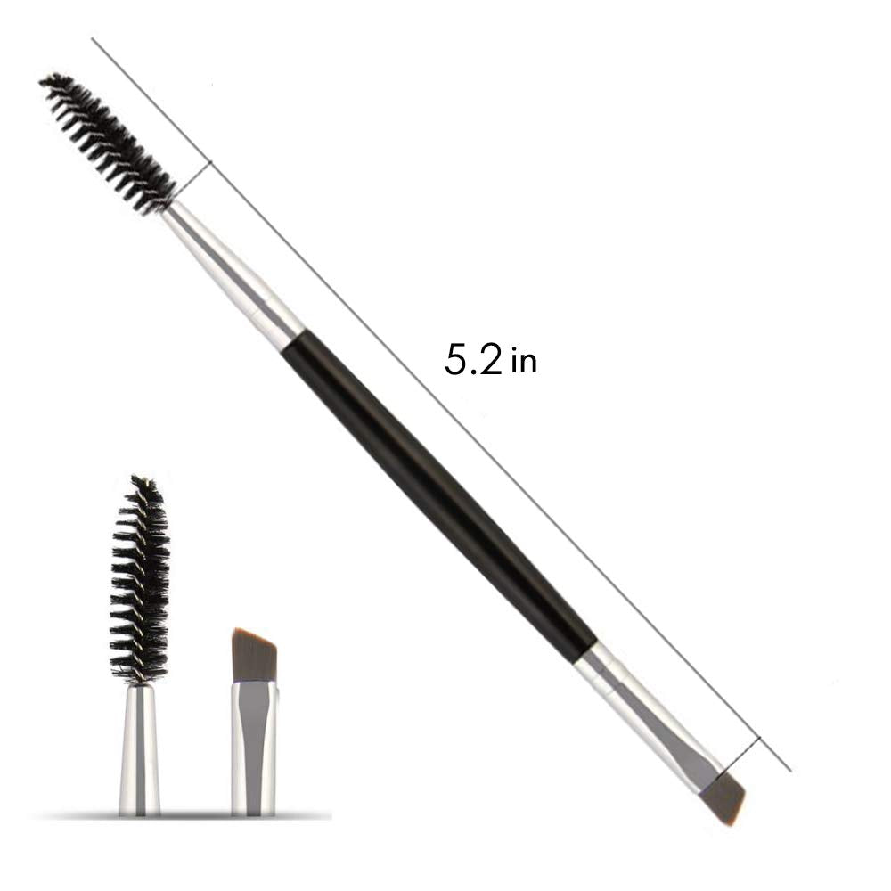 6 Pcs Duo Eyebrow Brush,Eyelash Brush Mascara Wands Spoolie Brushes For Eyelash Extension Lash Applicator Eyebrow