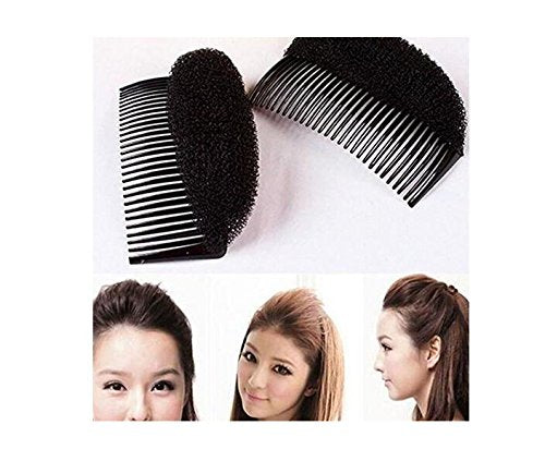 2PCS Women Lady Girl Magic Hair Styling Clip Do Beehive Hair Styler Tool Charming Bump It Up Volume Inserts Stick Bun Maker Hair