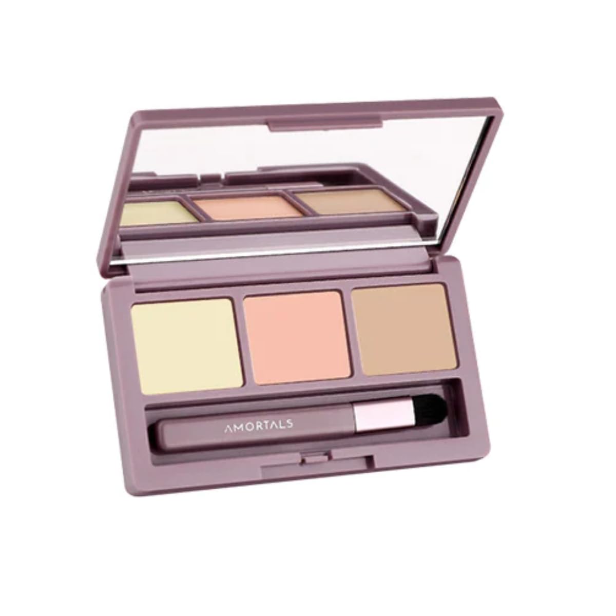 Three Color Concealer Waterproof Long Lasting Concealer Full Coverage, Palette Concealer Acne & Blemishes, For Under Eyes Dark C