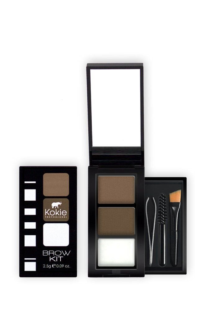 Kokie Cosmetics Brow Kit, Brunette, 0.09 Ounce