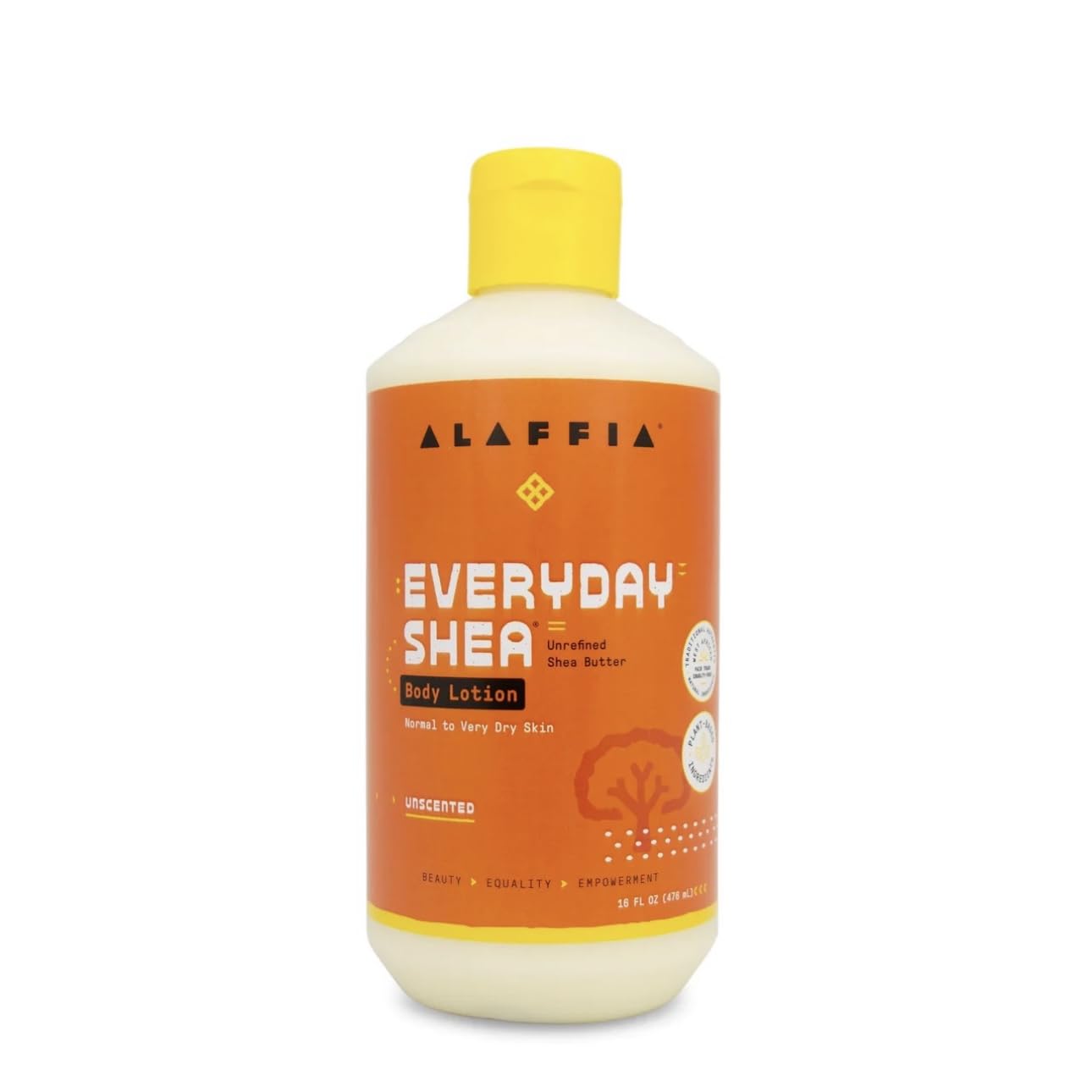 Alaffia EveryDay Shea Body Lotion  Unscented, 16 fl oz