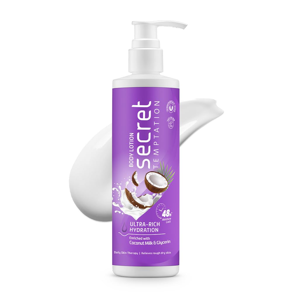 Secret Temptation Ultra Rich Hydration Body Lotion | Dermatologically Tested | Suitable For All Skin Types | Relieves Rough Dry 