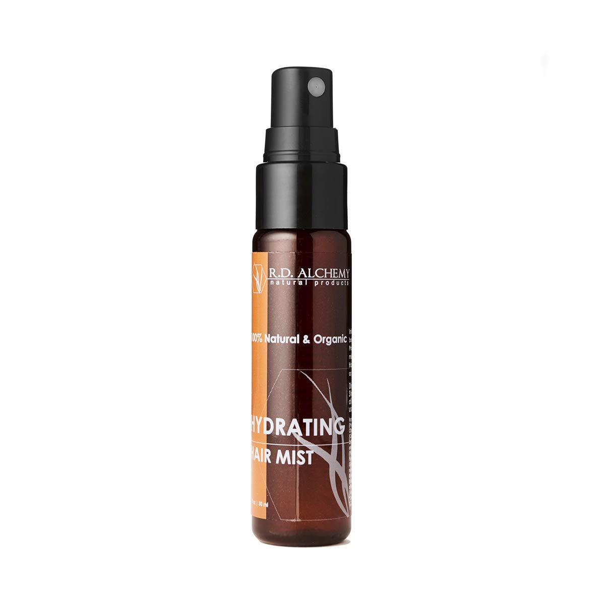 RD Alchemy  100% Natural & Organic Hydrating Hair Mist. Travel Size, Quick Solution to Dry, Frizzy Hair and flyaways on the go.
