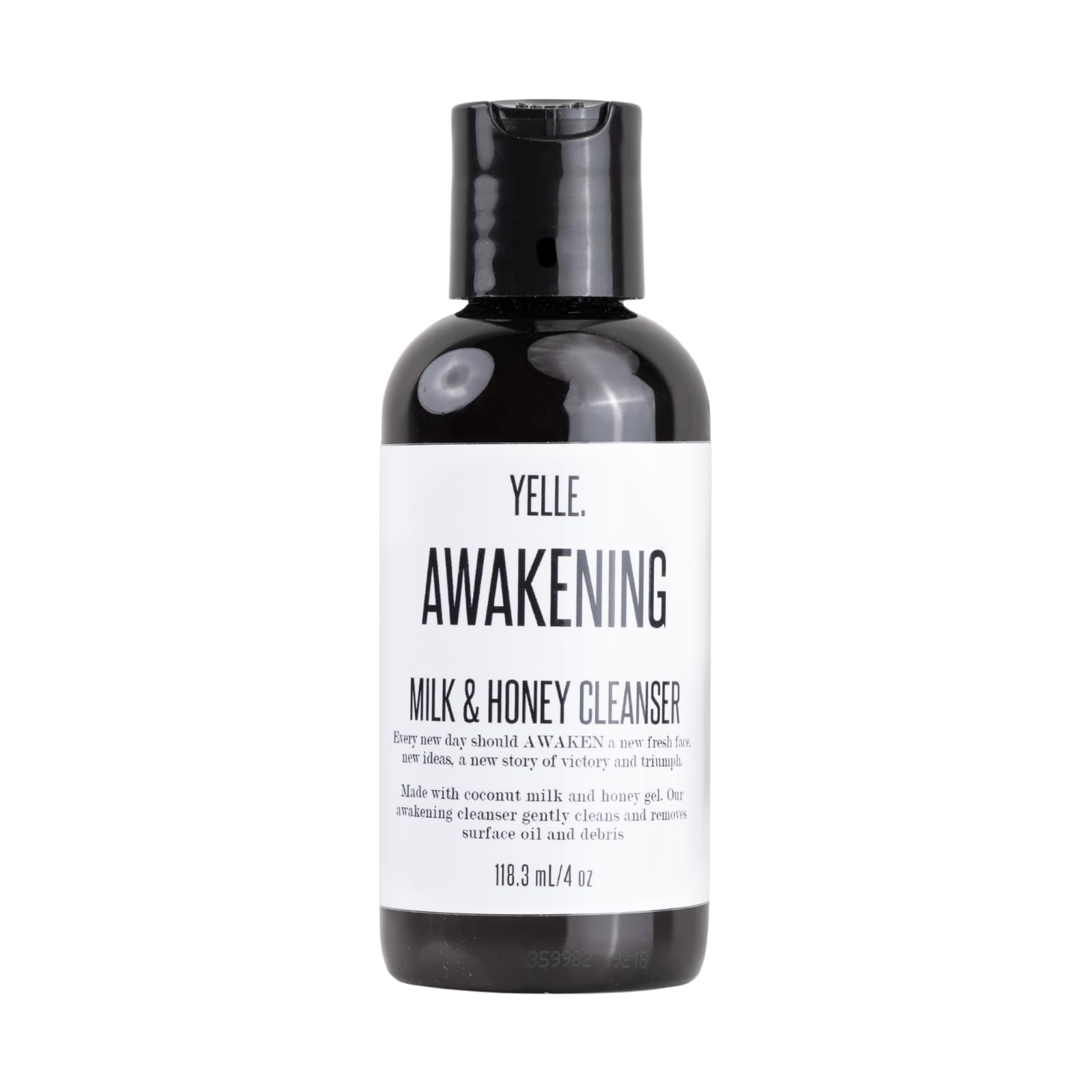 Yelle. Skincare  Awakening Milk & Honey Cleanser  pHBalancing Face Wash with Coconut Milk, Vitamin E, and Organic Herbal Infu