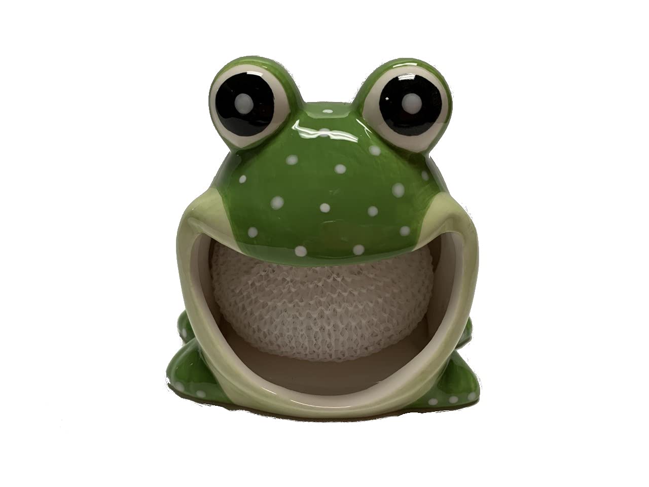 Ceramic Sponge/Scrubbie Holder (Frog)