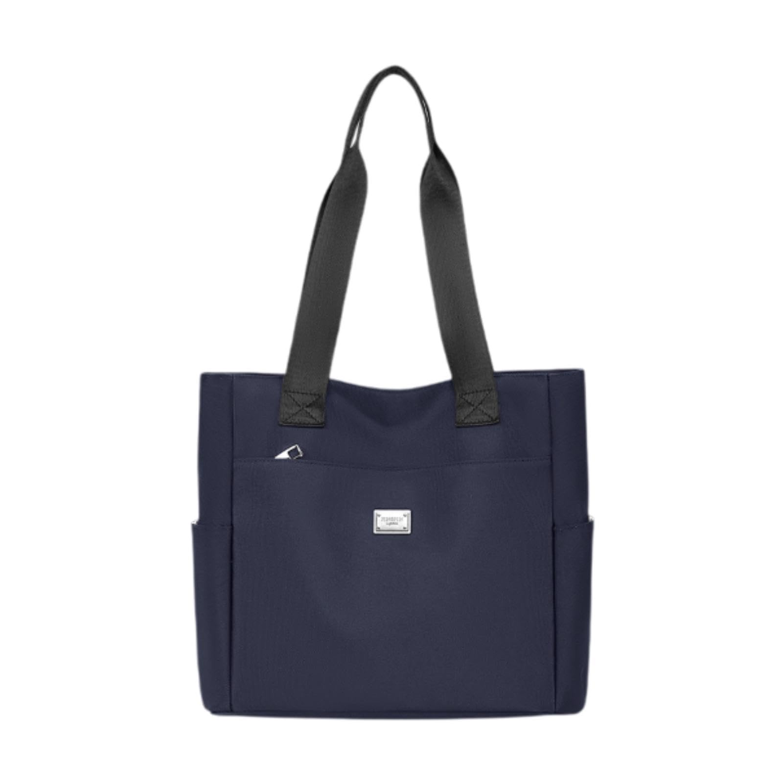 Atorse Tote Bag For Women Travel Purse Shopping Bag Oxford Cloth Large Shoulder Bag Dark Blue