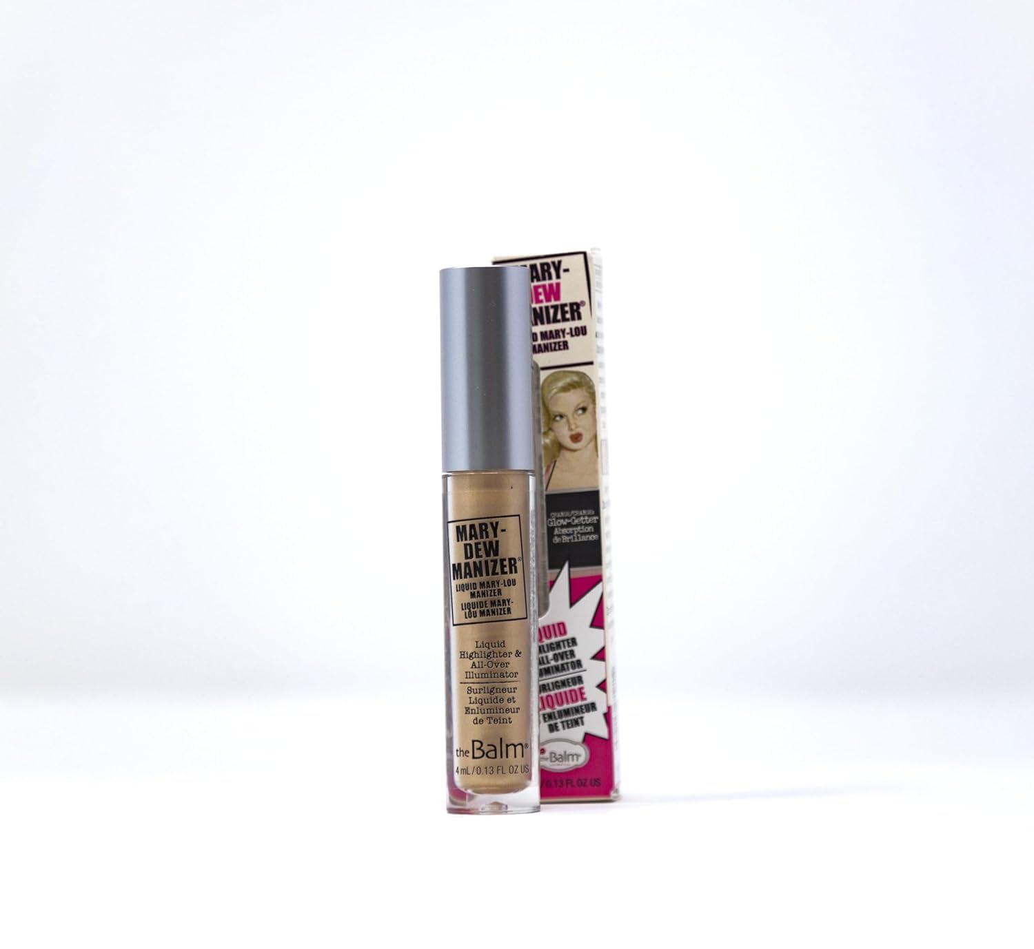 Thebalm Mary-Dew Manizer Liquid Highlighter, All-Over Illuminator, Easily Blendable