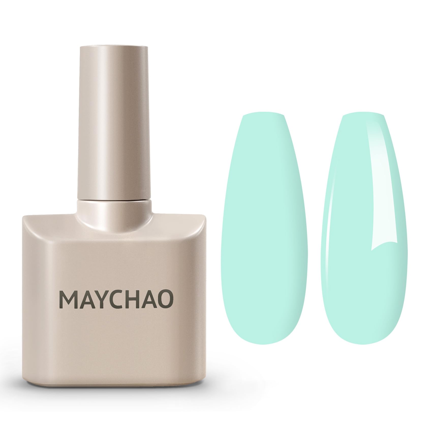 MAYCHAO 15ML Gel Nail Polish 1Pc Aquamarine Gel Polish Soak Off UV LED Nail Polish Nail Art Starter Manicure Salon DIY at Home, 