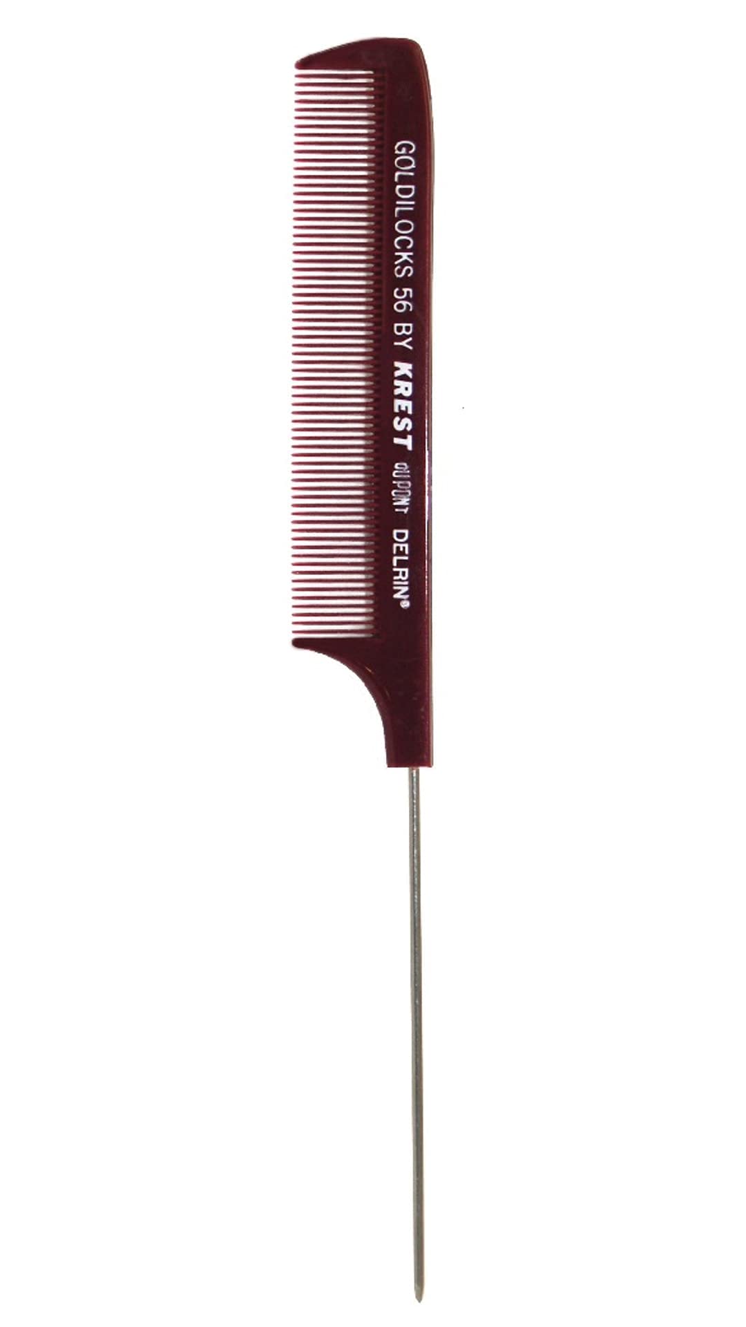 Krest Combs Goldilocks Perm Stainless Steel Pin Tail Extra Fine Teeth Comb 8 1/2''