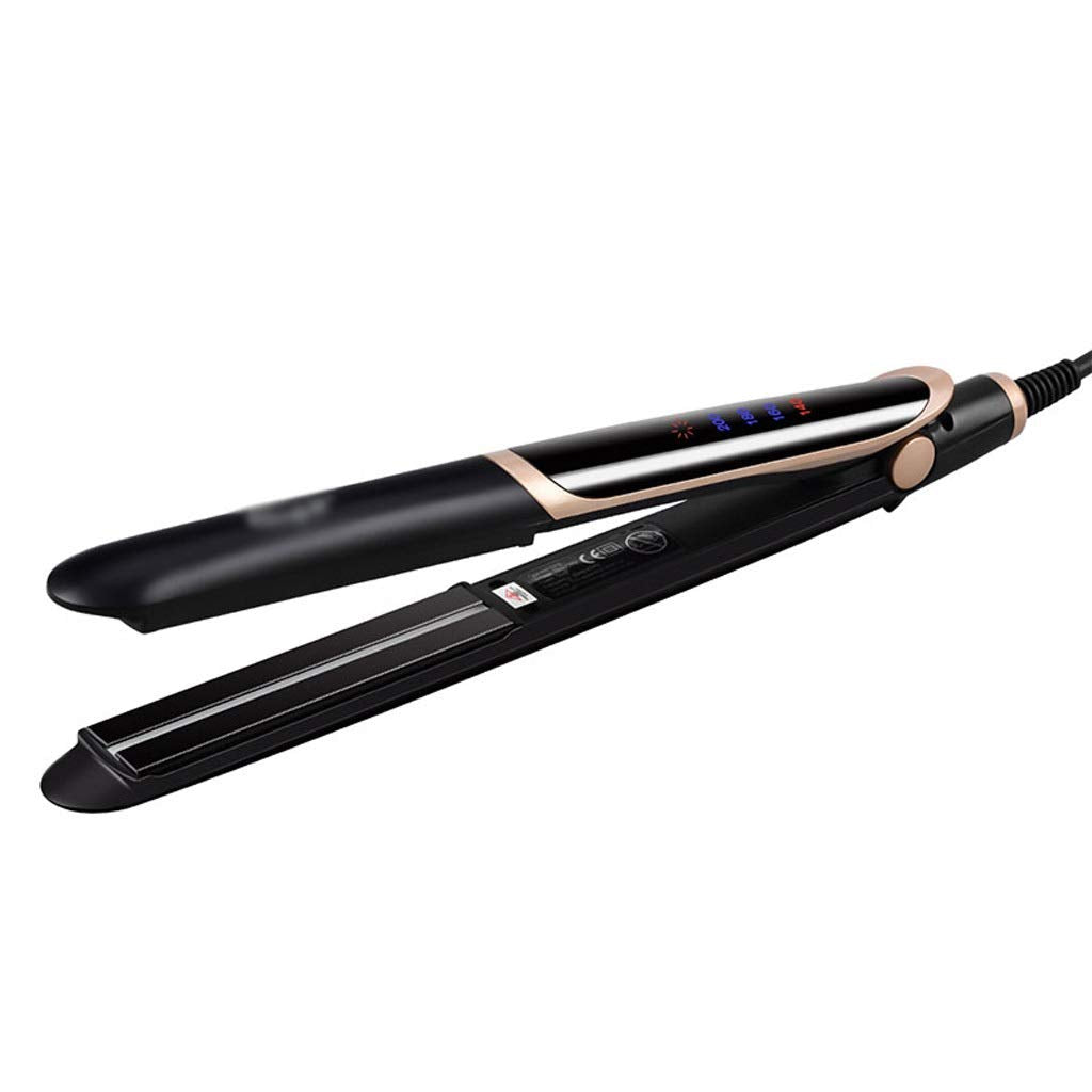 QOPCBCGN Professional Hair Straightener Curler Flat Iron Negative Infrared Straighting Curling Corrugation LED Display
