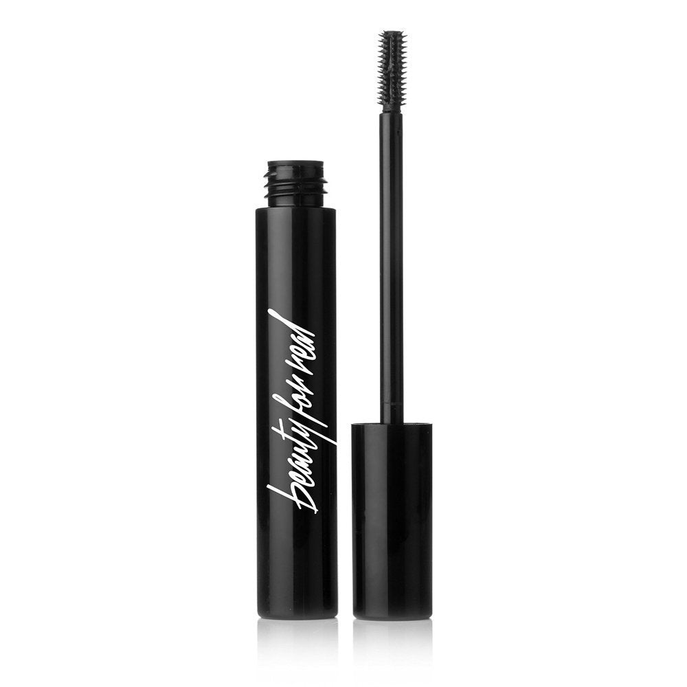 Beauty For Real Hi-Def Mascara, Just Black, 0.31 fl oz - Volumizing & Curling, Humidity & Smudge Proof, Micro Brush for Versatile Application